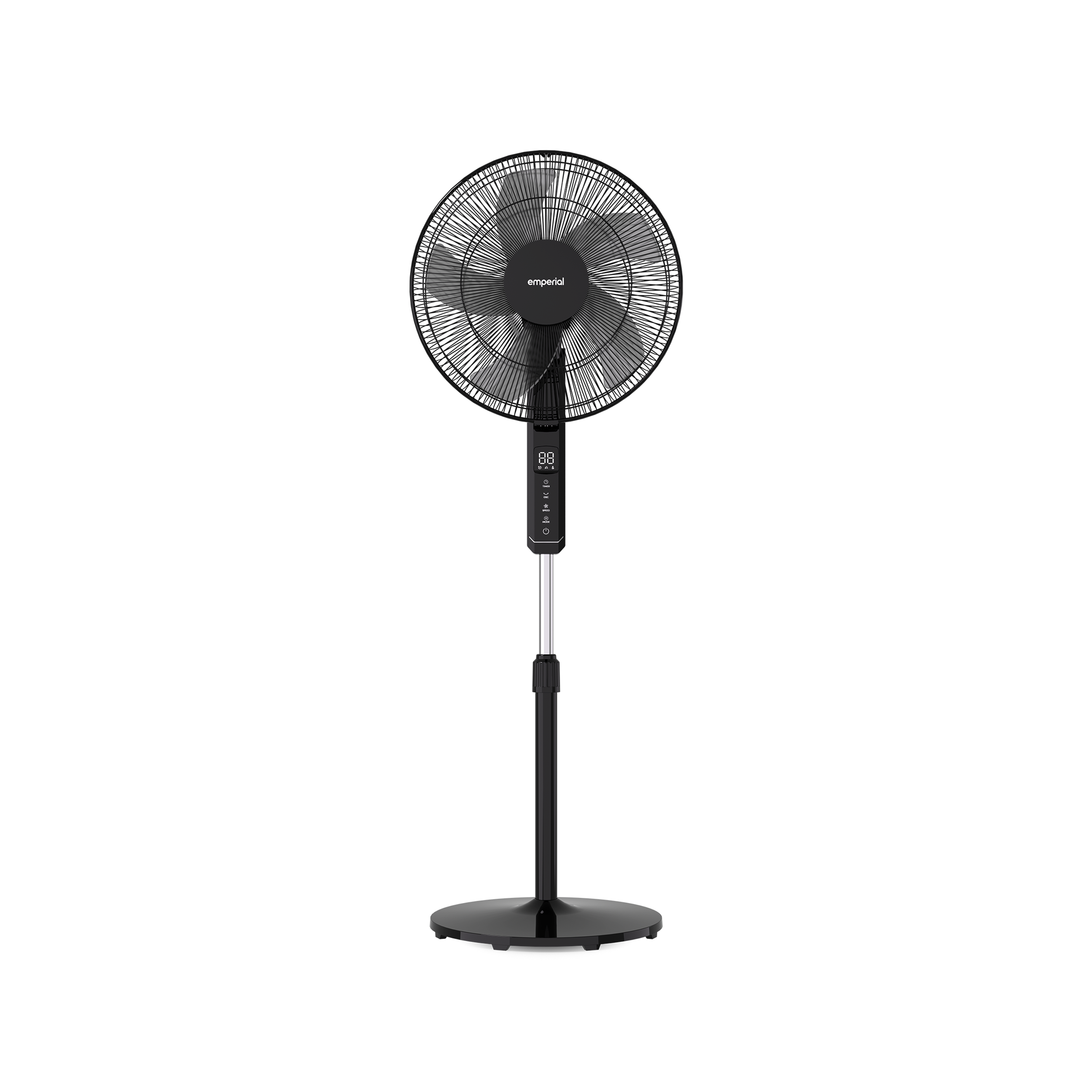 16" Pedestal Fan - Low Energy DC Motor - Black