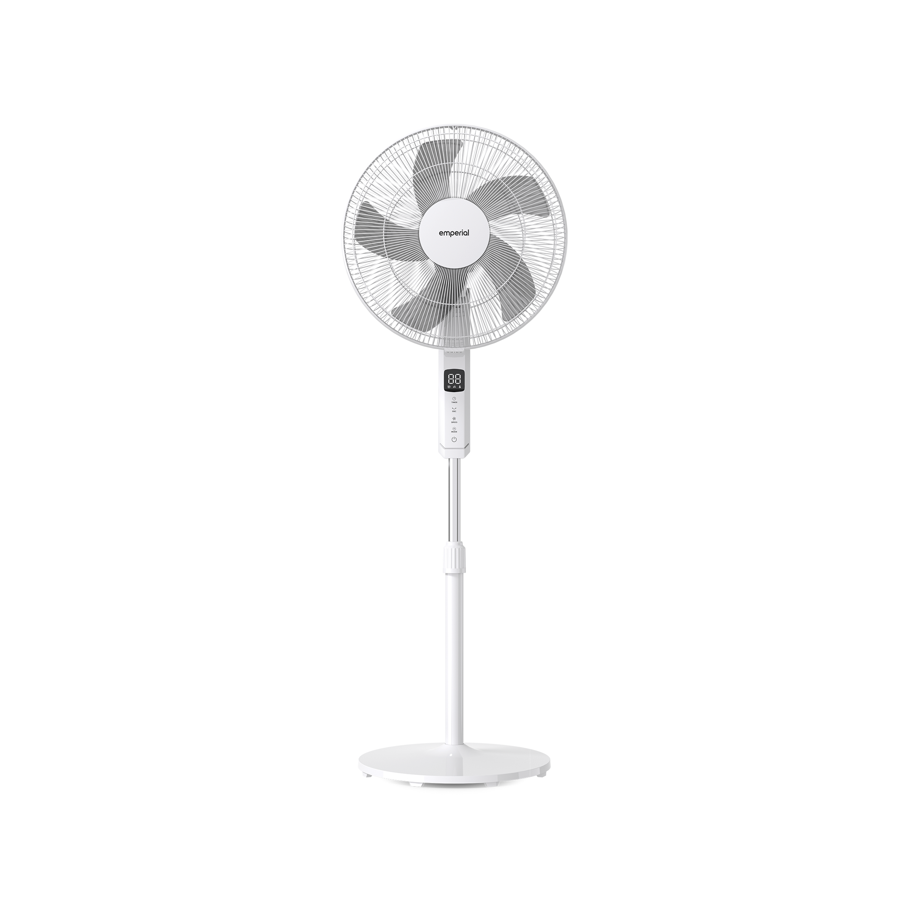 16" Pedestal Fan - Low Energy DC Motor - White