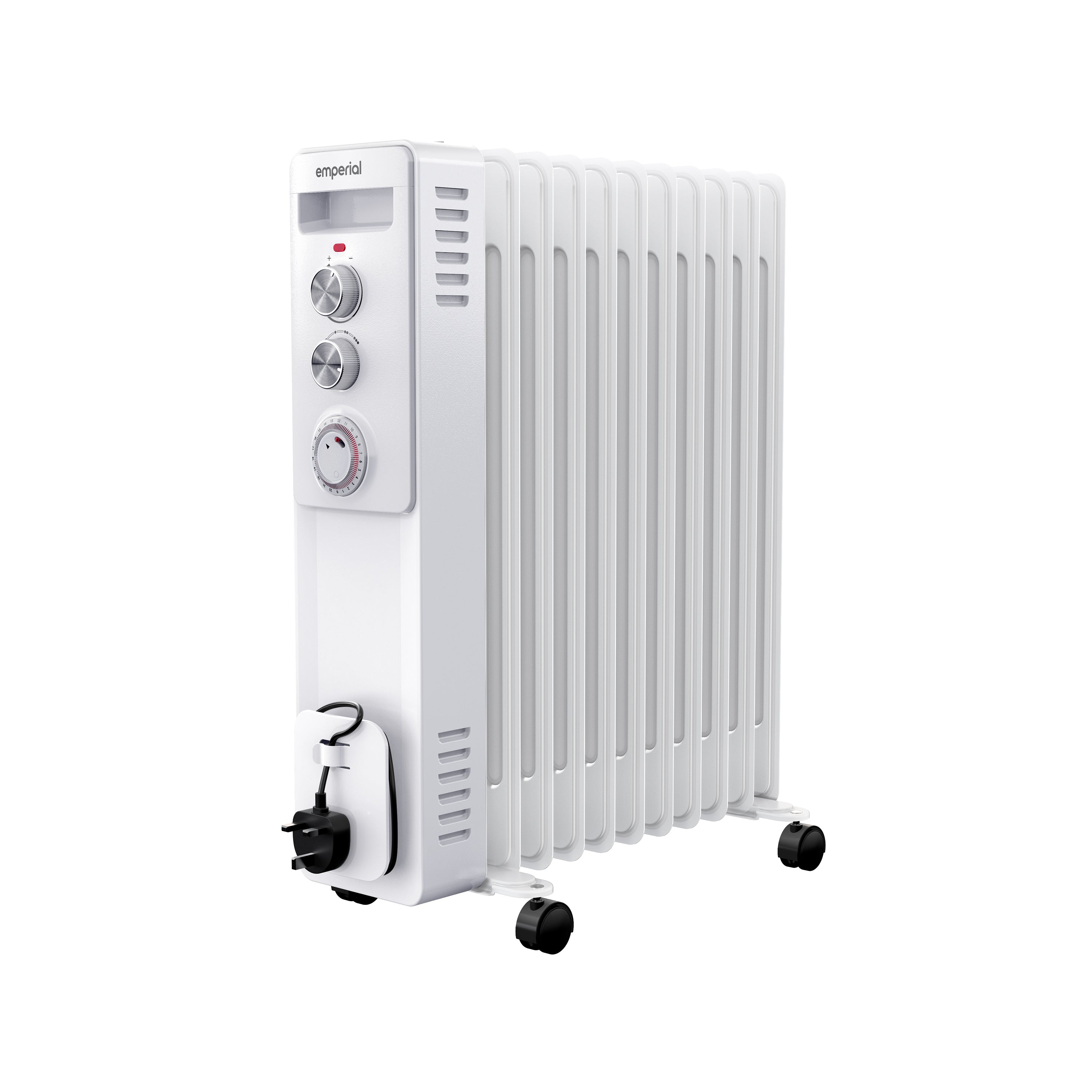 Oil Filled Radiator Heater with 11 Fins 2500W - White
