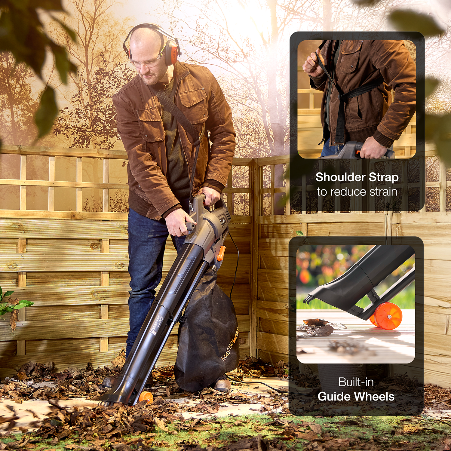 3-in-1 Leaf Blower Vacuum & Mulcher