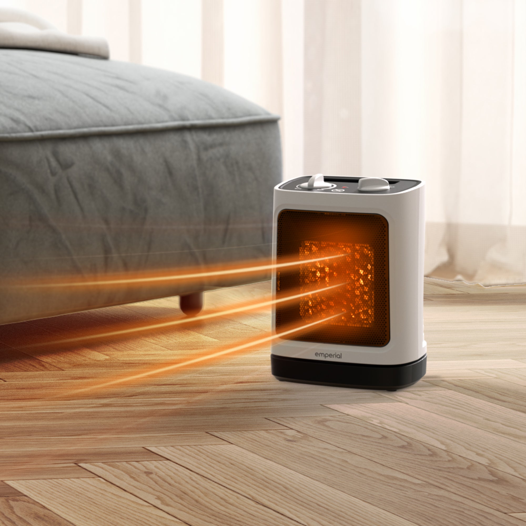 Mini Ceramic Fan Heater with Automatic Oscillation - 2000W