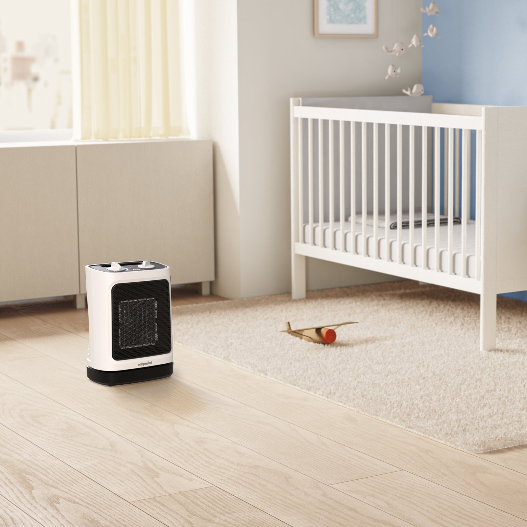 Mini Ceramic Fan Heater with Automatic Oscillation - 2000W