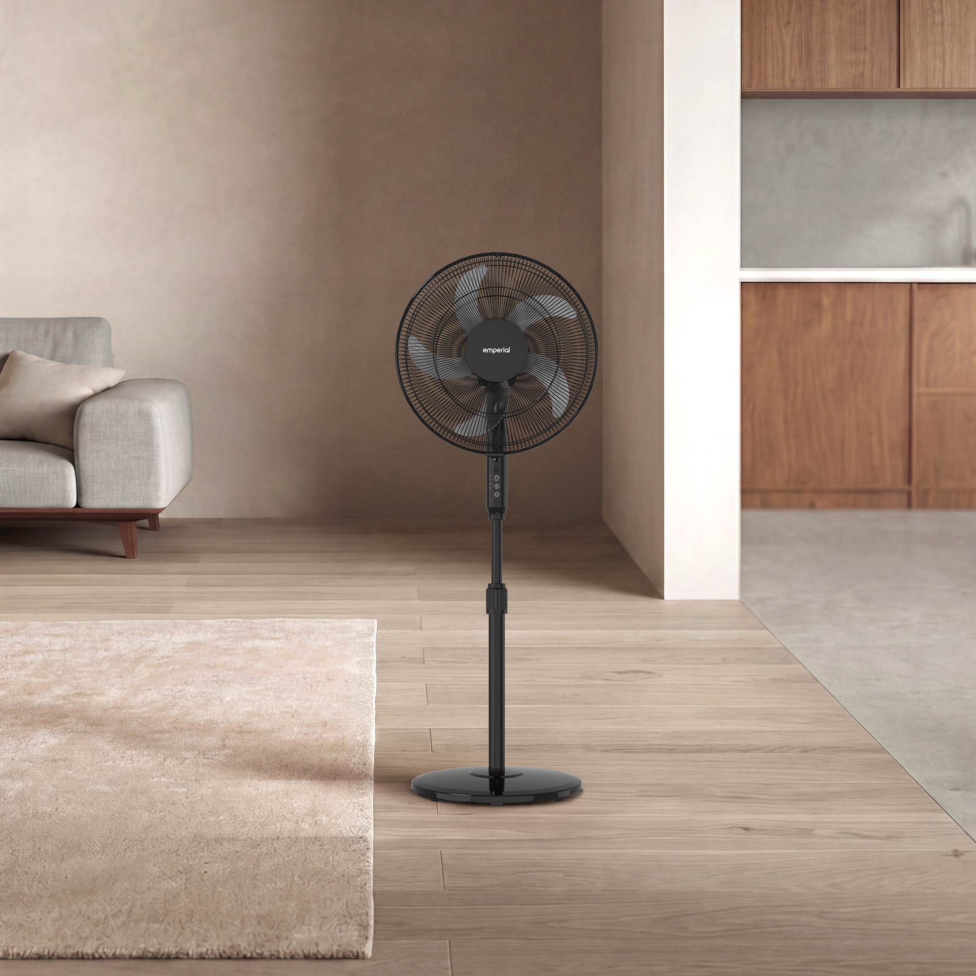 16" Pedestal Fan - Black