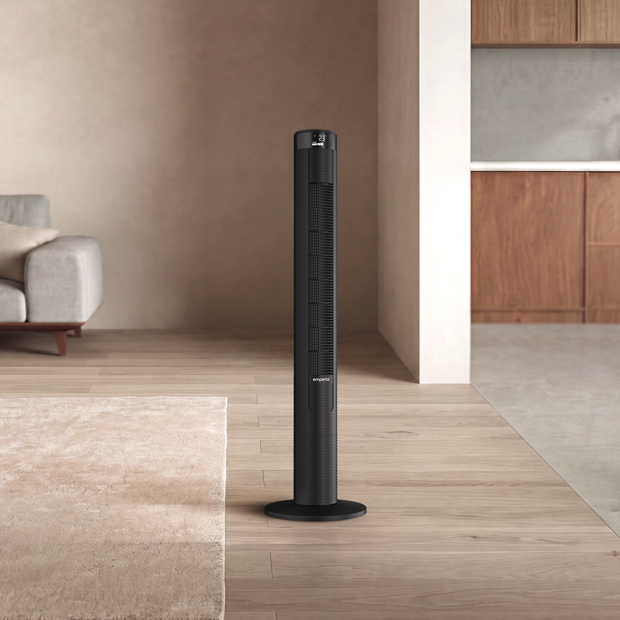 46" Oscillating Tower Fan - Black