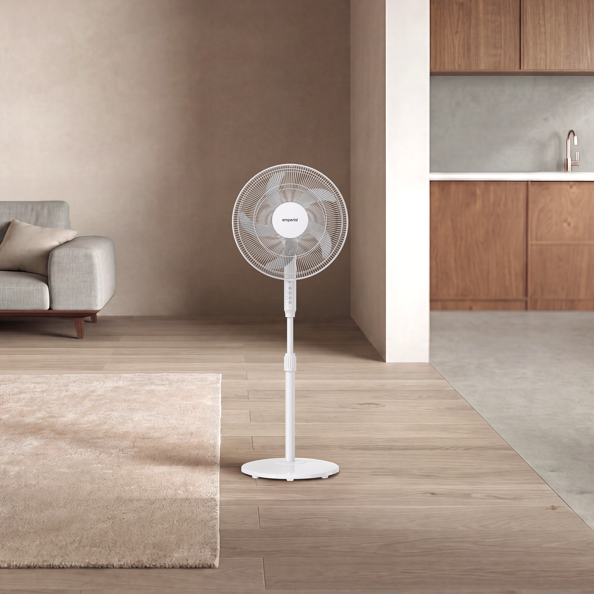 16" Pedestal Fan - White