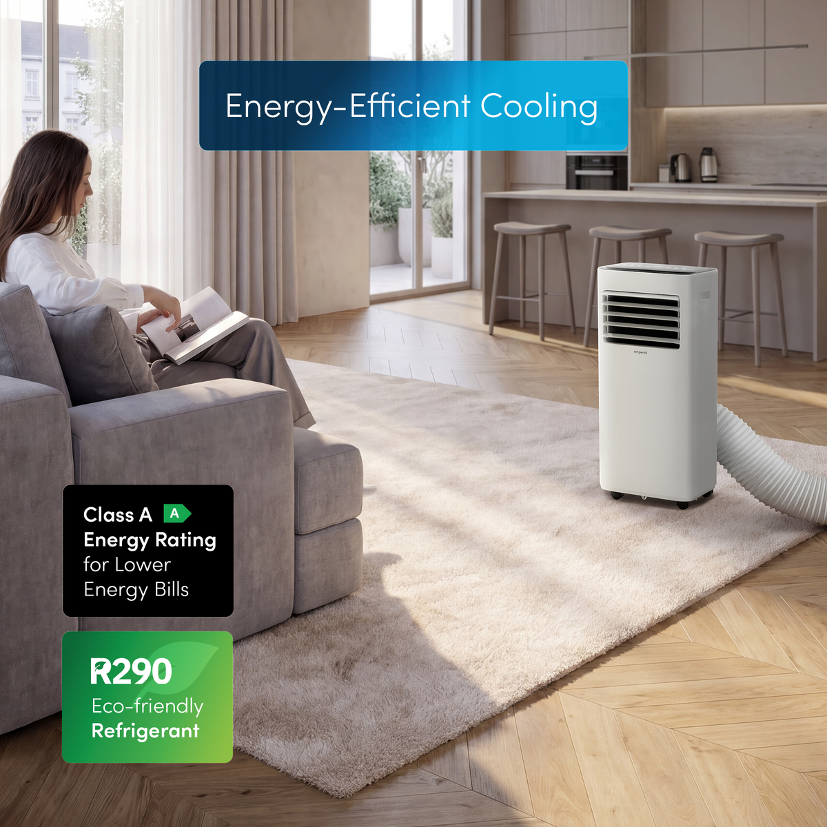 9000 BTU 4-in-1 Portable Air Conditioner Unit