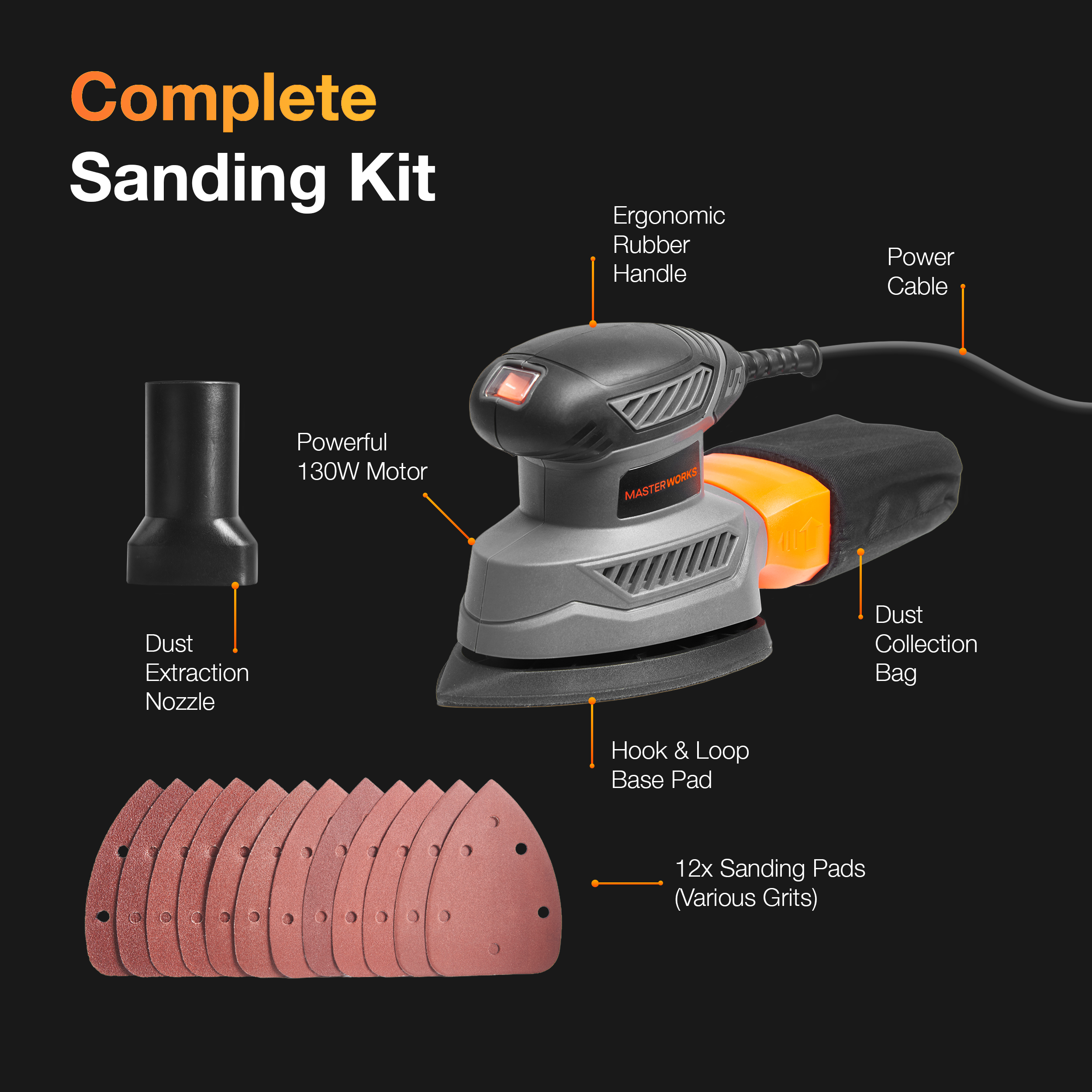 130W Detail Sander