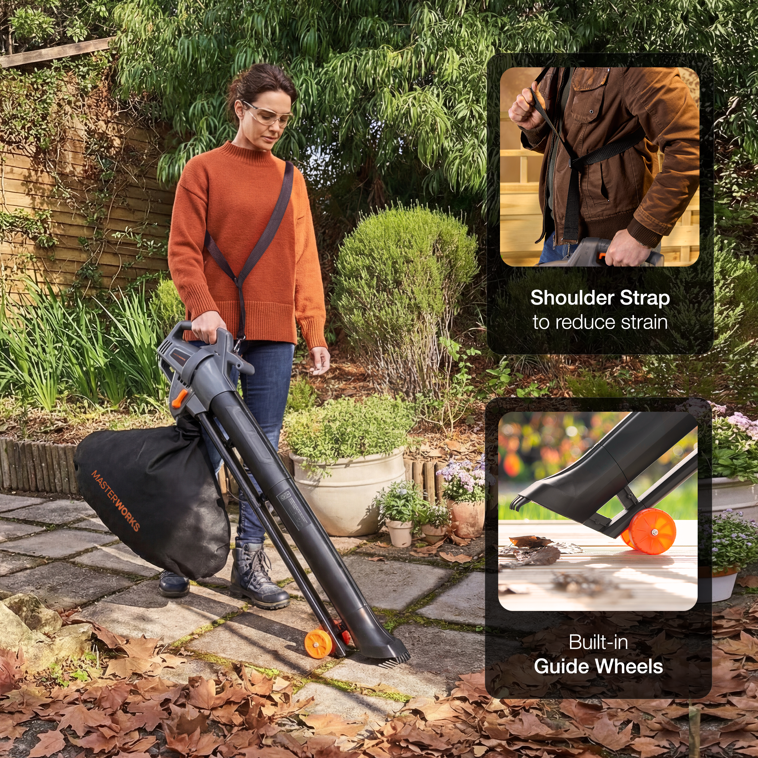 3-in-1 Leaf Blower Vacuum & Mulcher