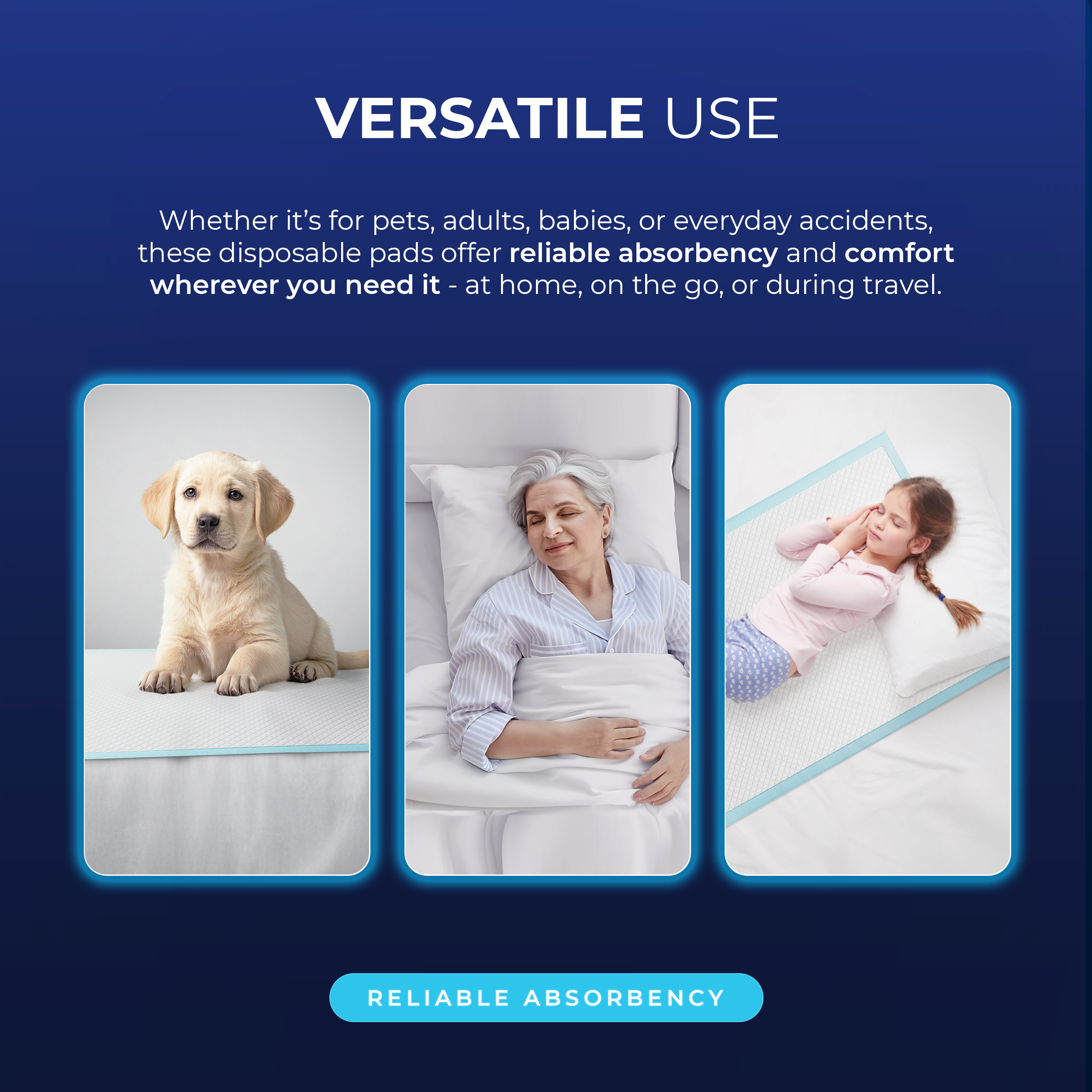 Incontinence Bed Pads 60 x 90cm (30 Pack)