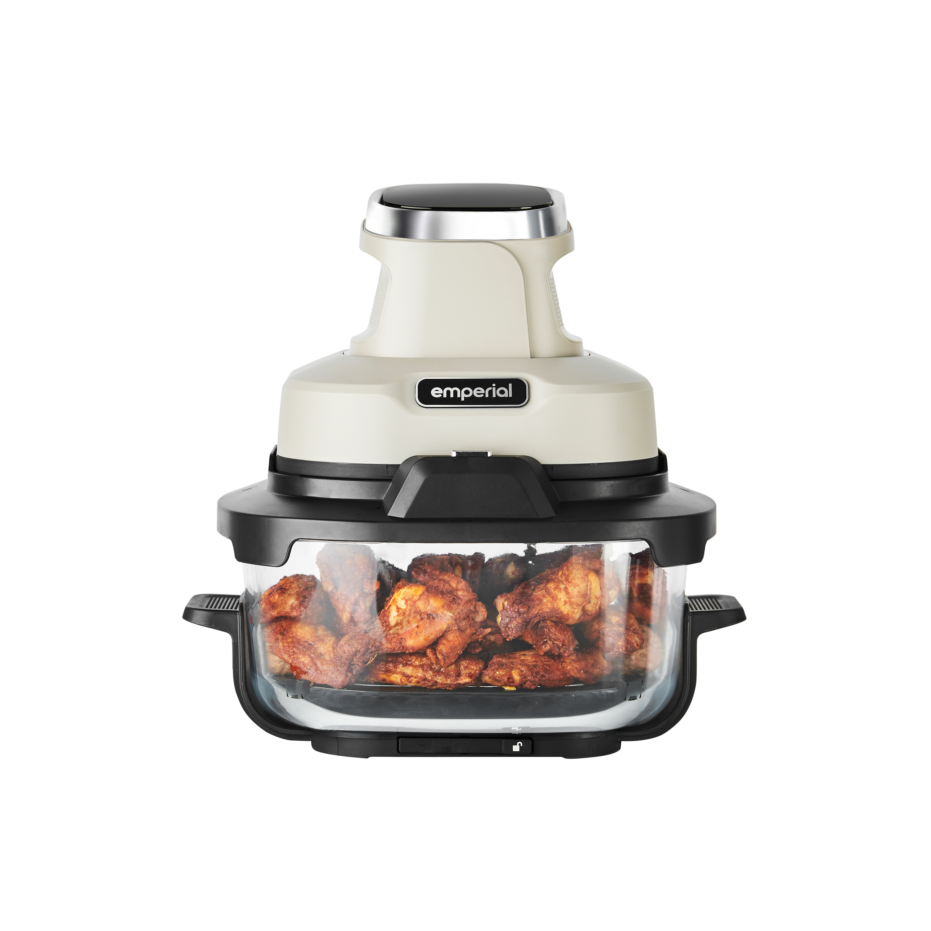 Cooksy™ 4-in-1 Portable Glass Air Fryer - Stone