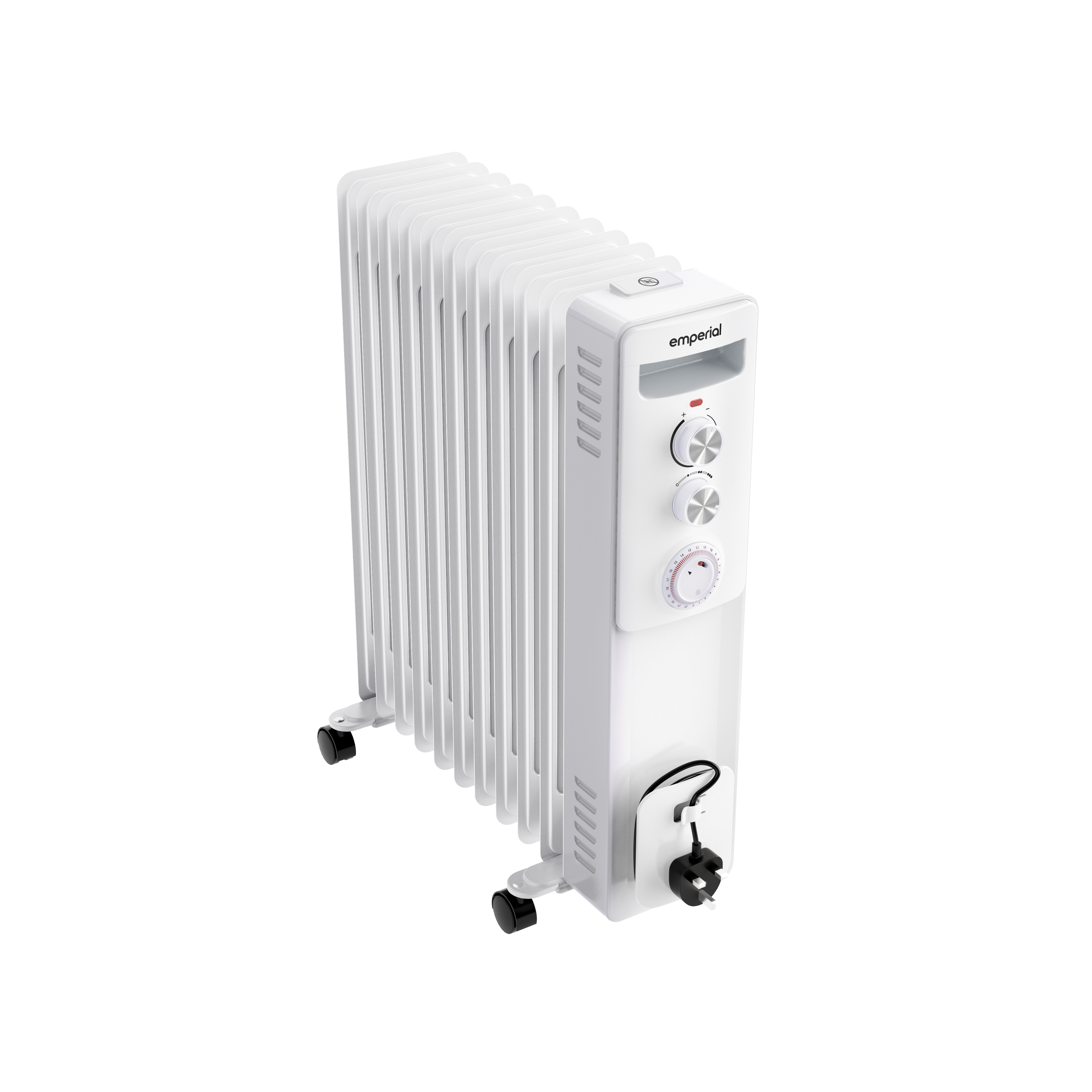 Oil Filled Radiator Heater with 11 Fins 2500W - White