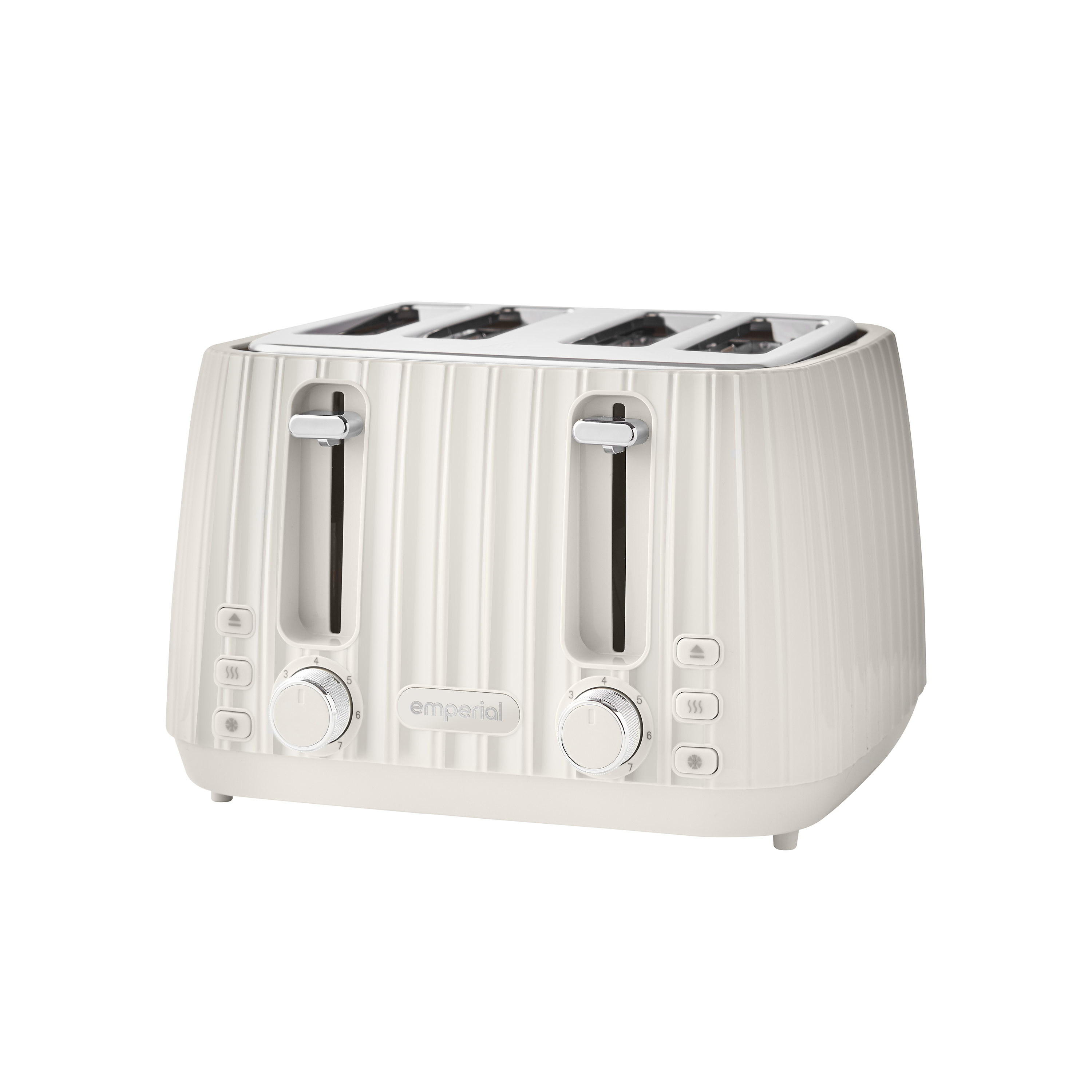 Flow 4 Slice Toaster - White