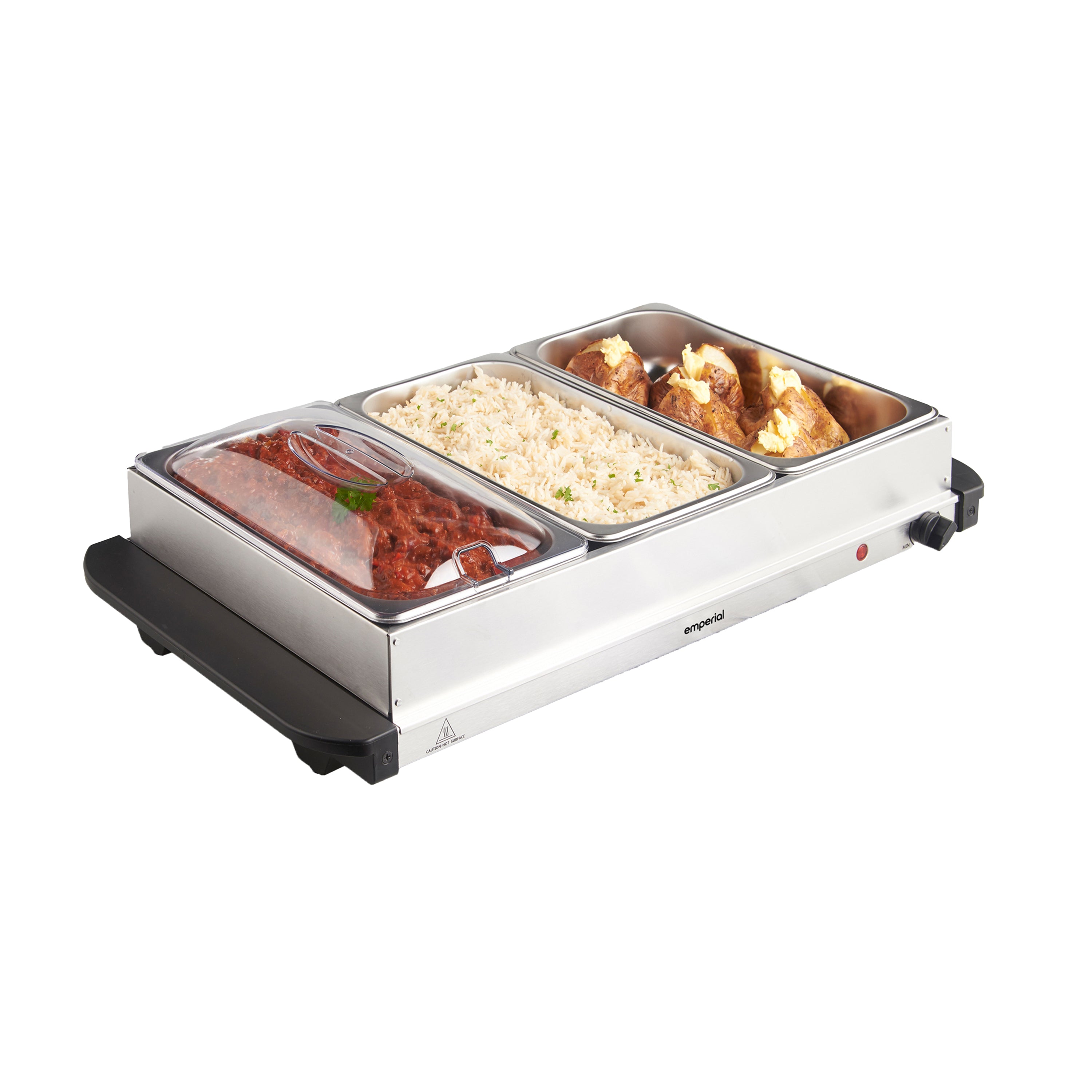 Buffet Warmer 3 Pan Food Server