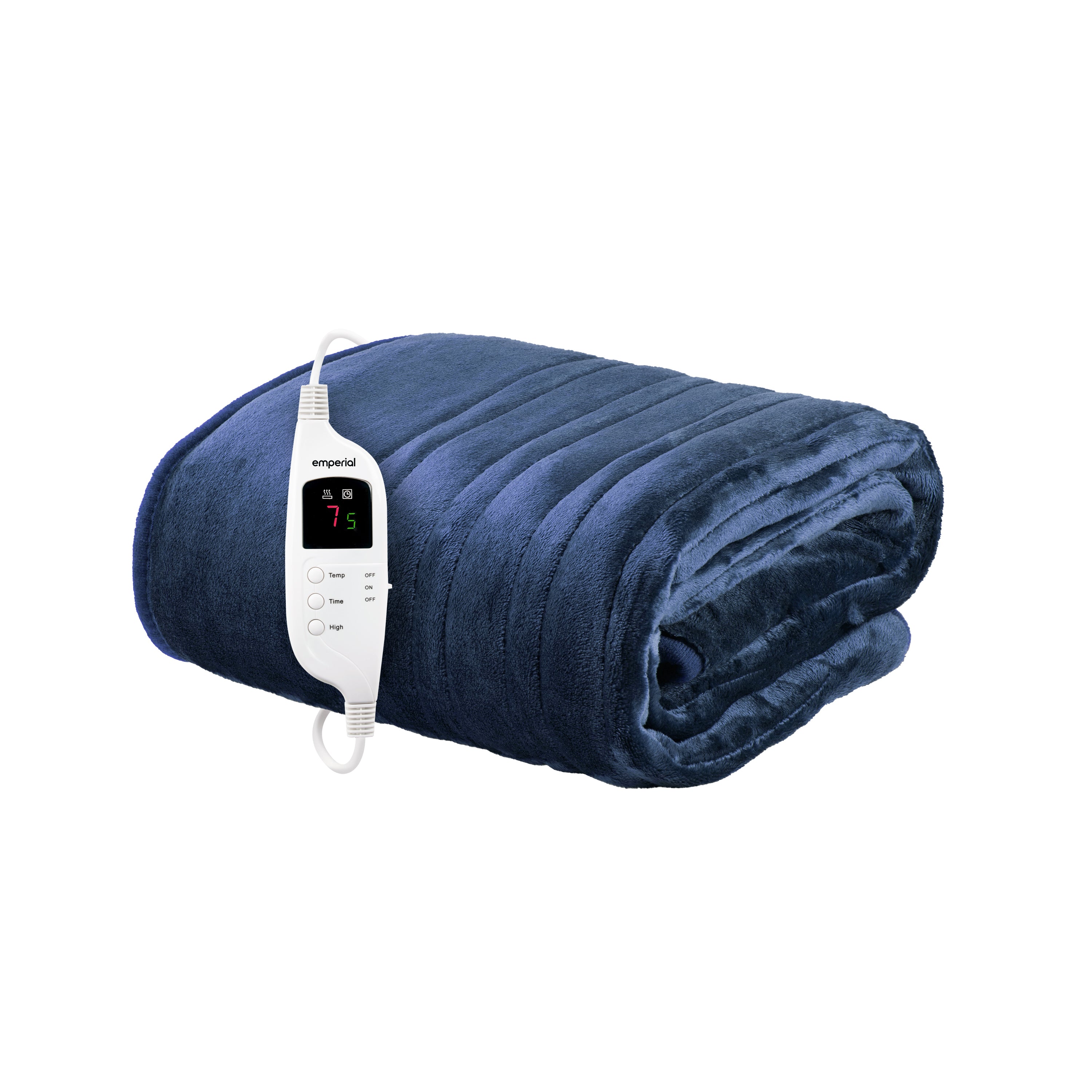 Electric Heated Throw Blanket - Navy
