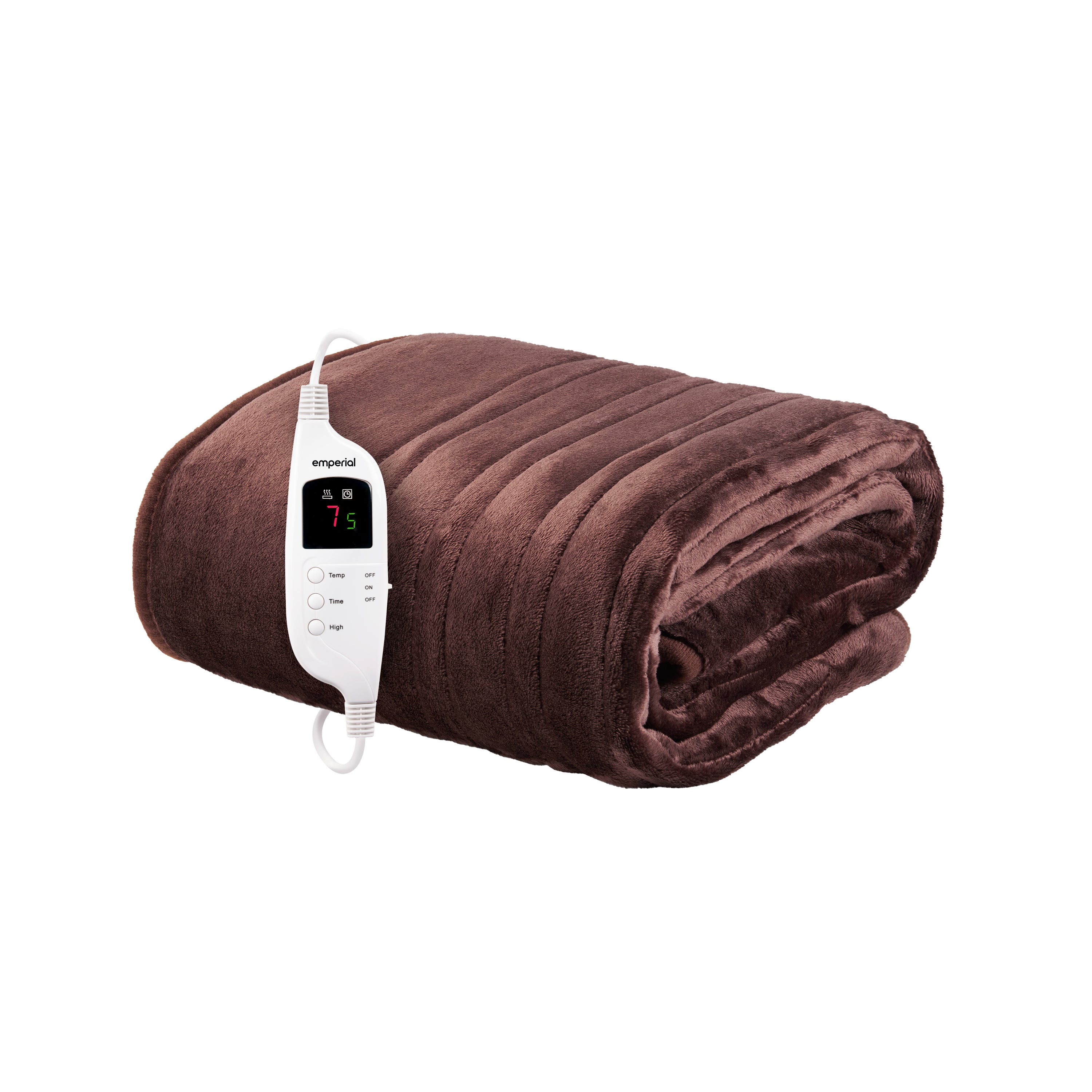 Electric Heated Throw Blanket - Brown