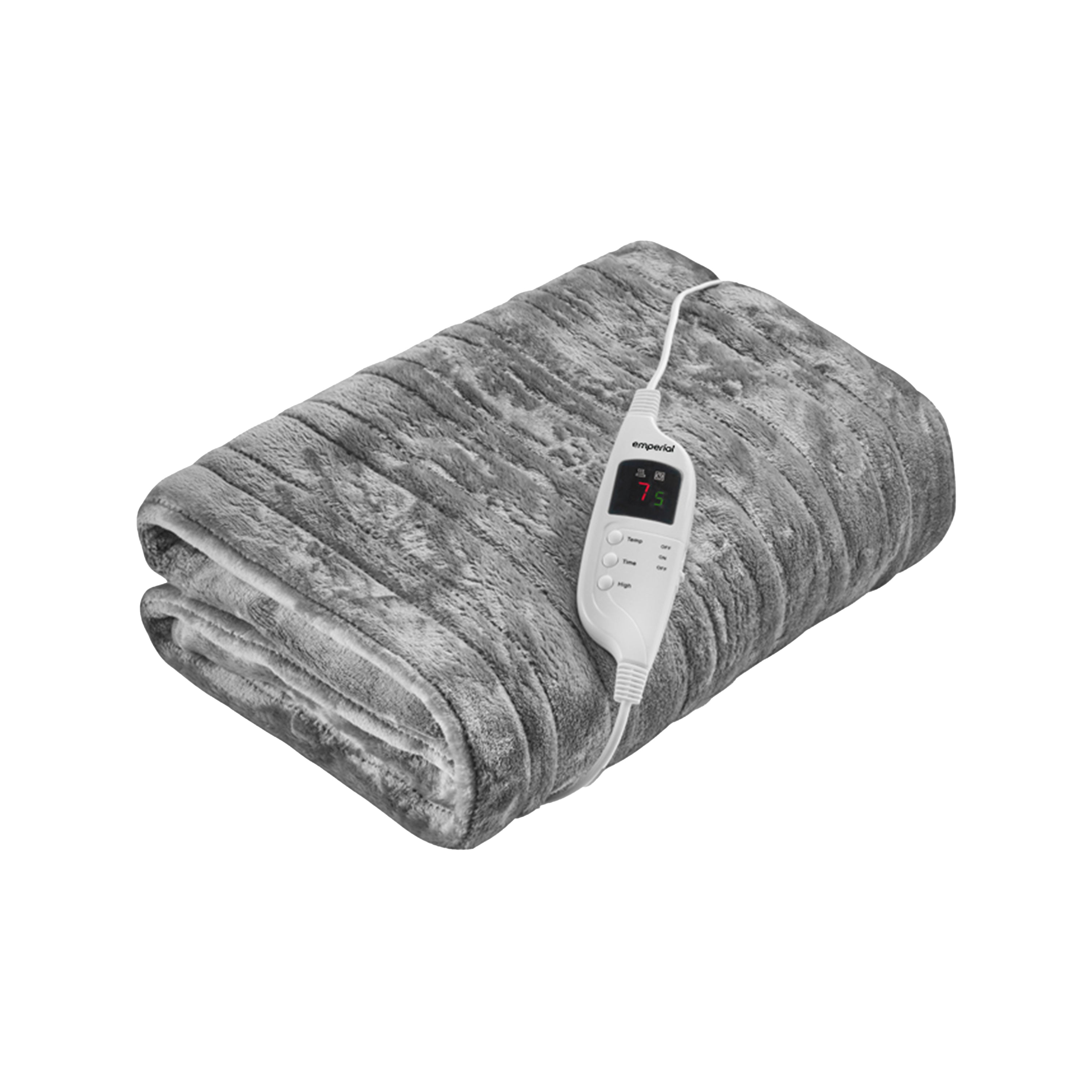 Electric Heated Throw Blanket - Grey