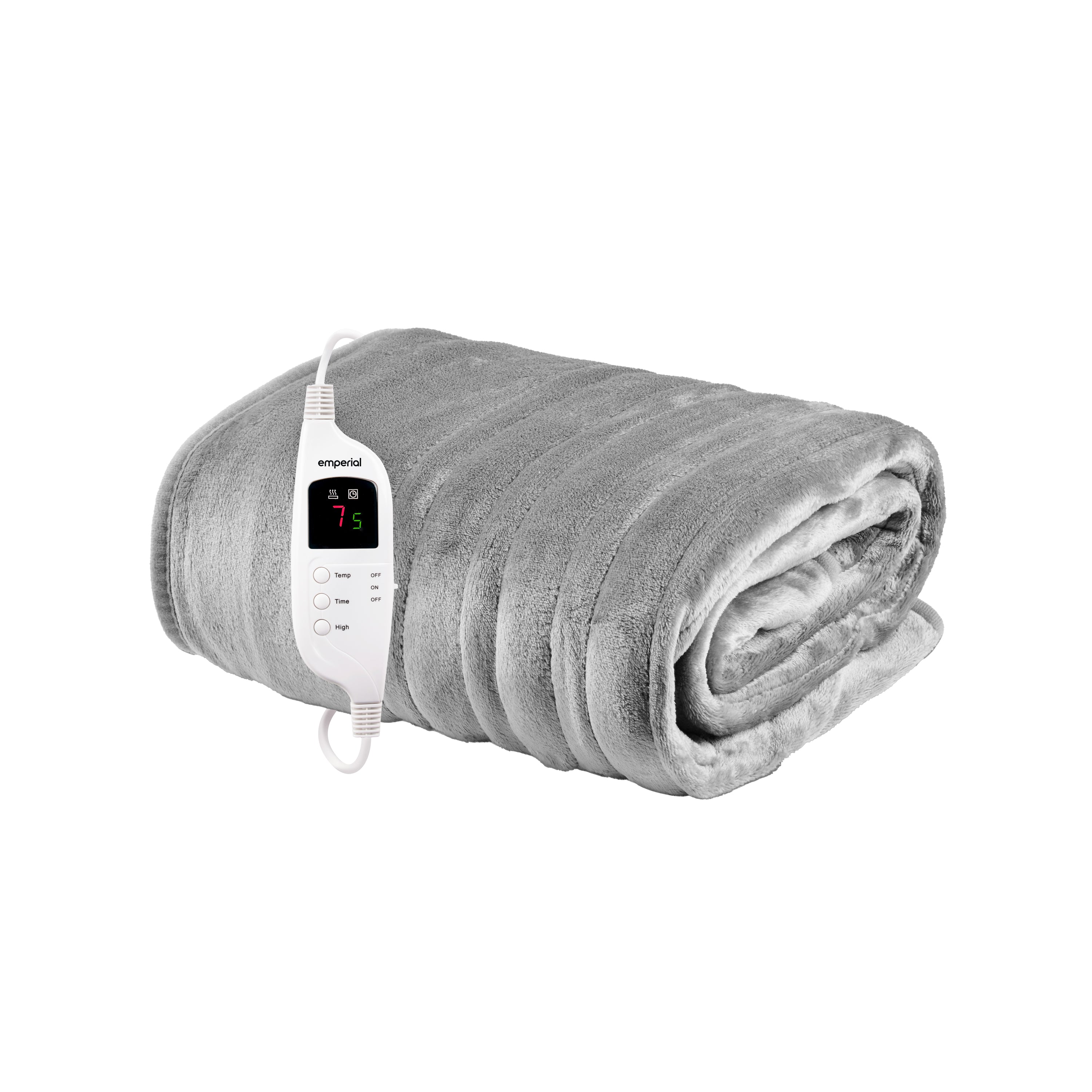 Electric Heated Throw Blanket - Grey