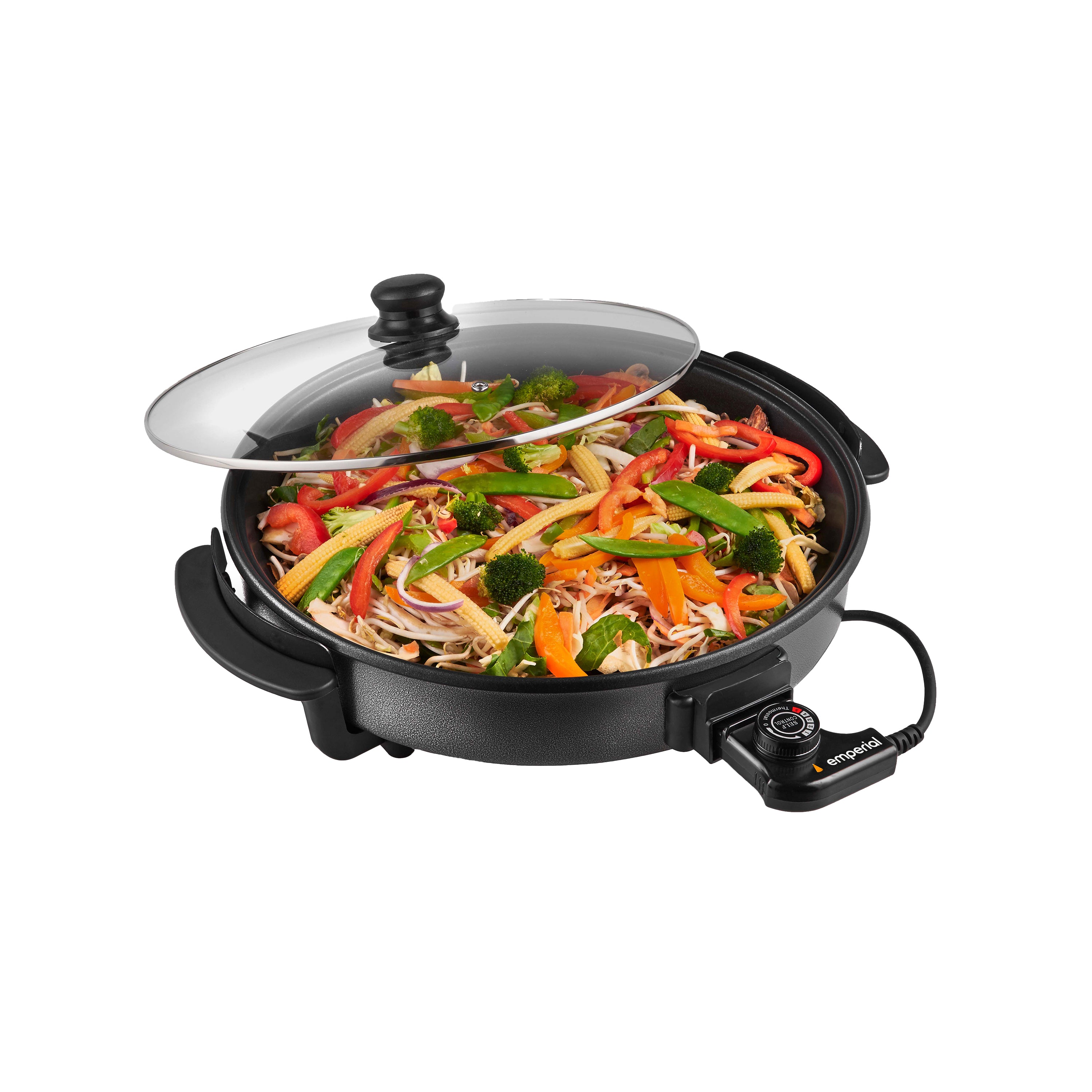 Electric Round Multi Frying Cooker Pan - 38cm