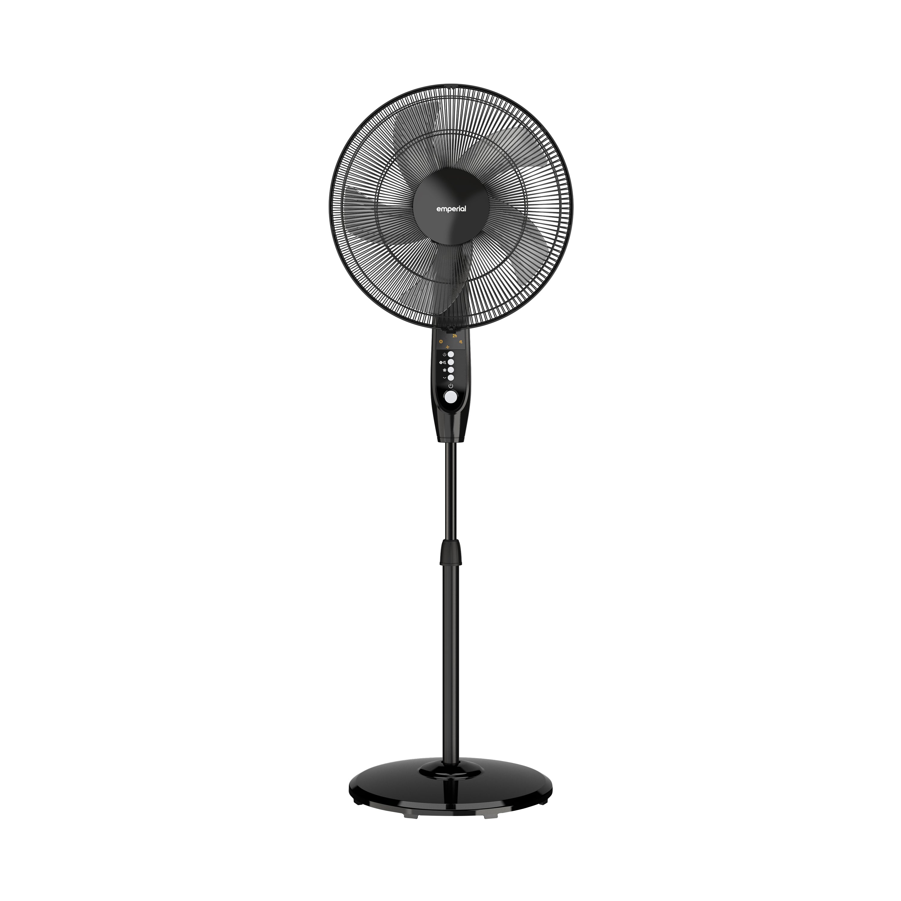 16" Pedestal Fan with 4 Fan Modes and Remote Control - Black