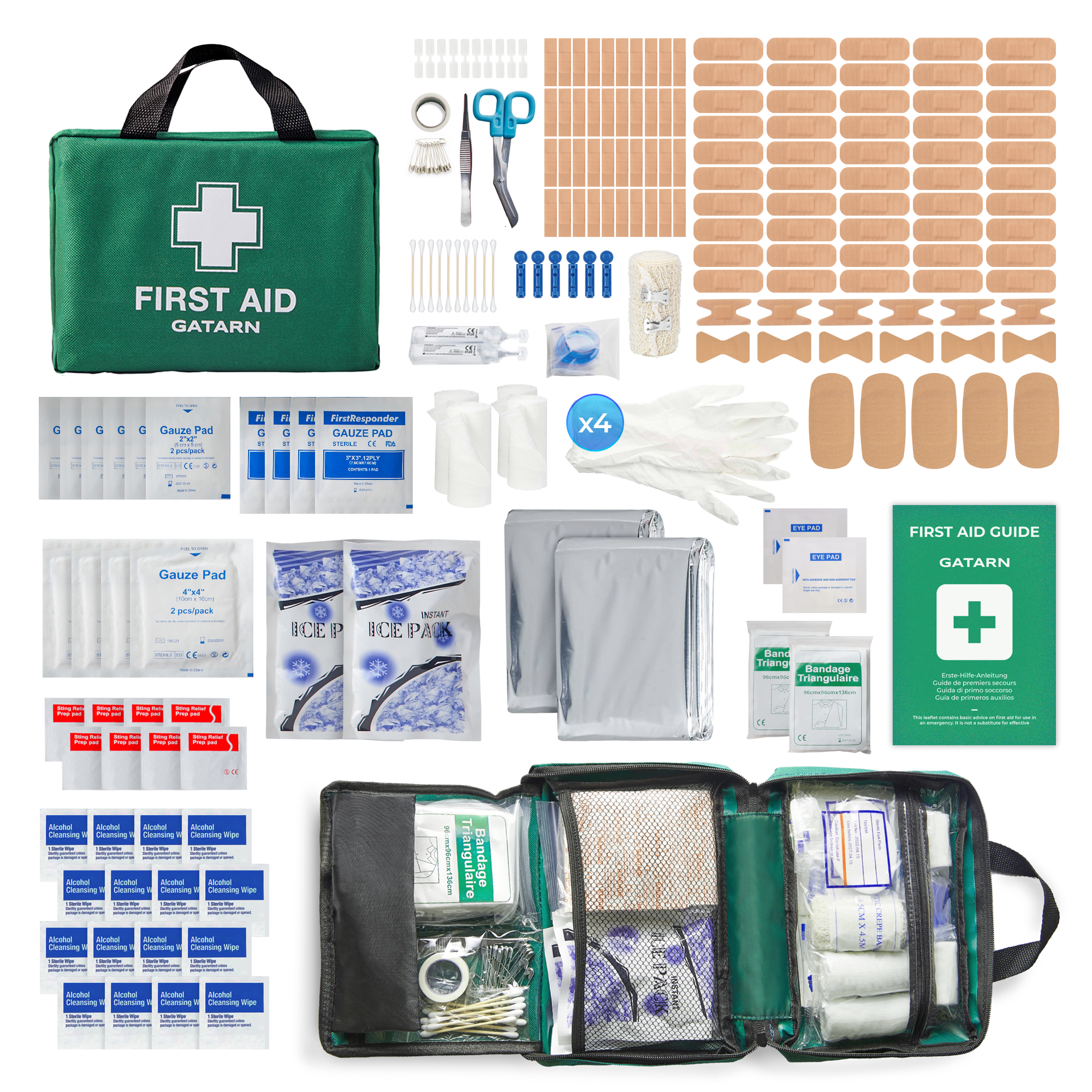 220 Piece First Aid Kit Bag