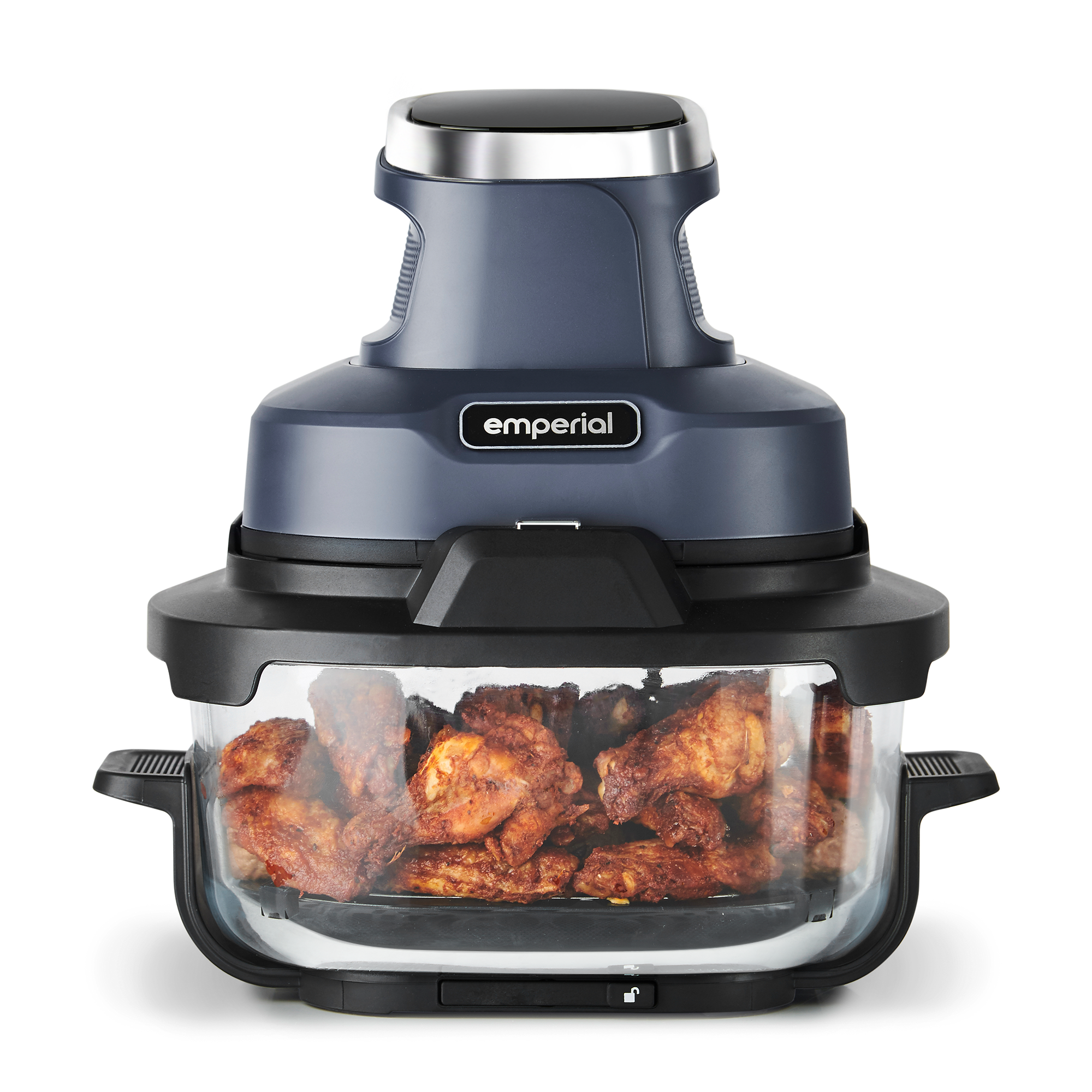 Cooksy™ 4-in-1 Portable Glass Air Fryer - Blue