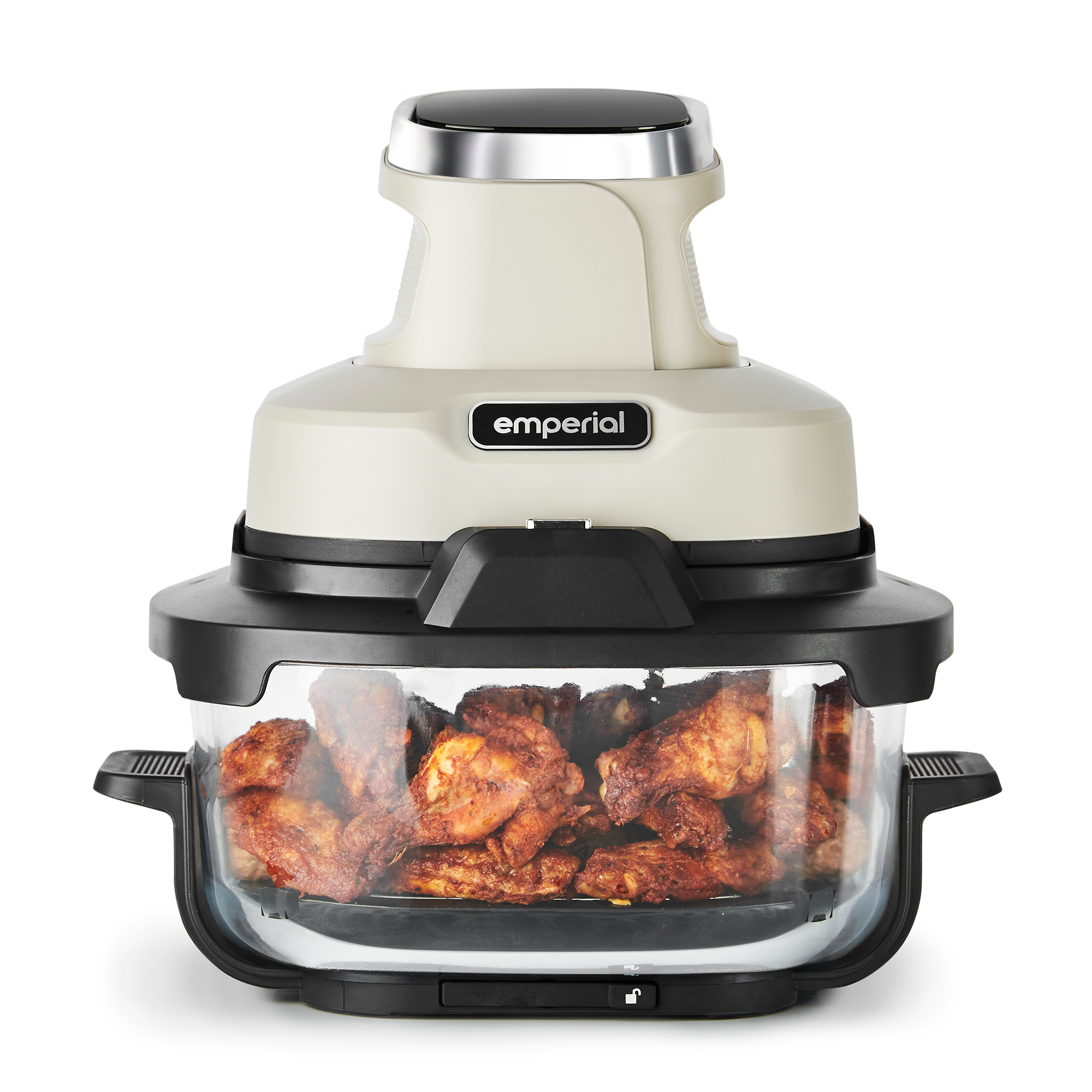 Cooksy™ 4-in-1 Portable Glass Air Fryer - Stone