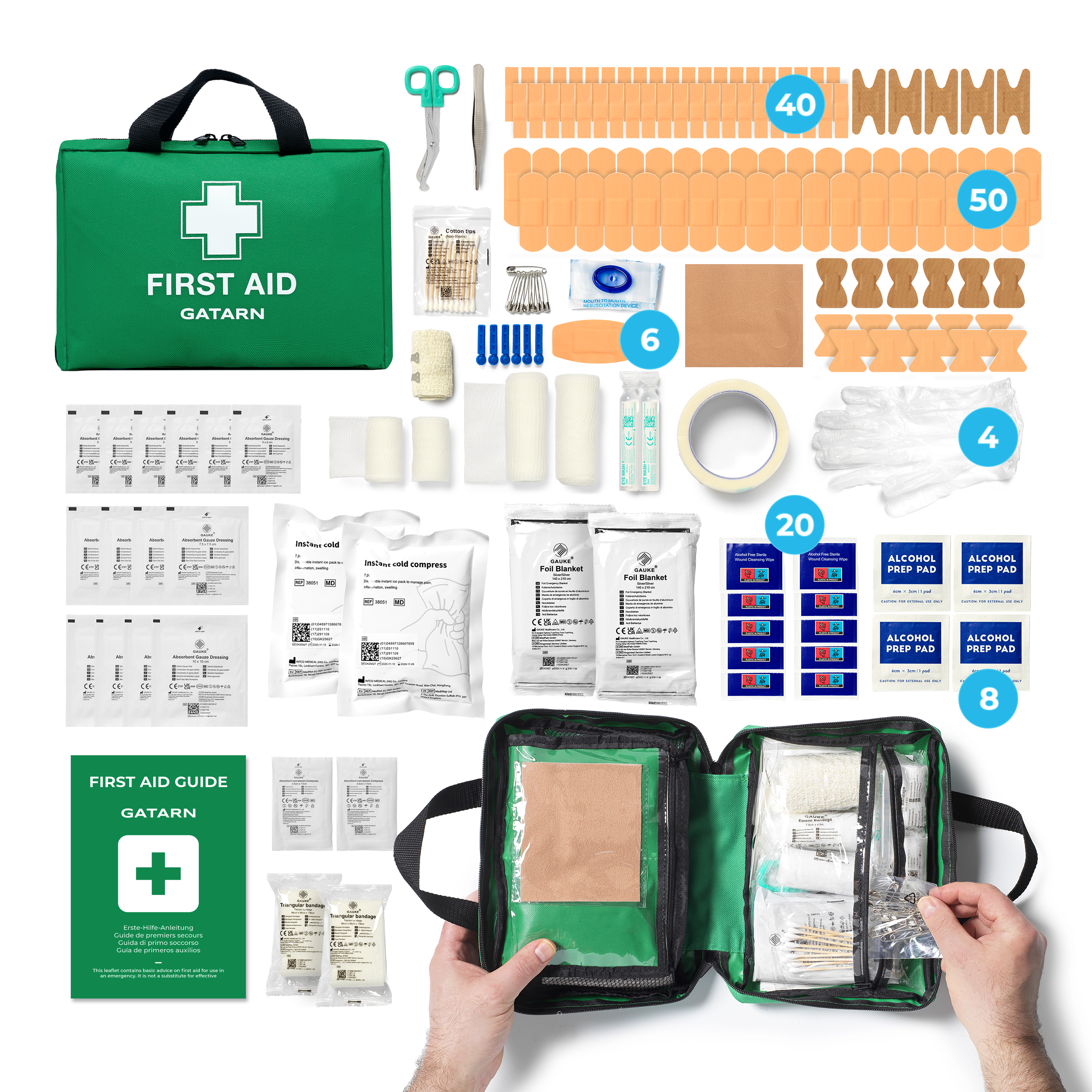 220 Piece First Aid Kit Bag