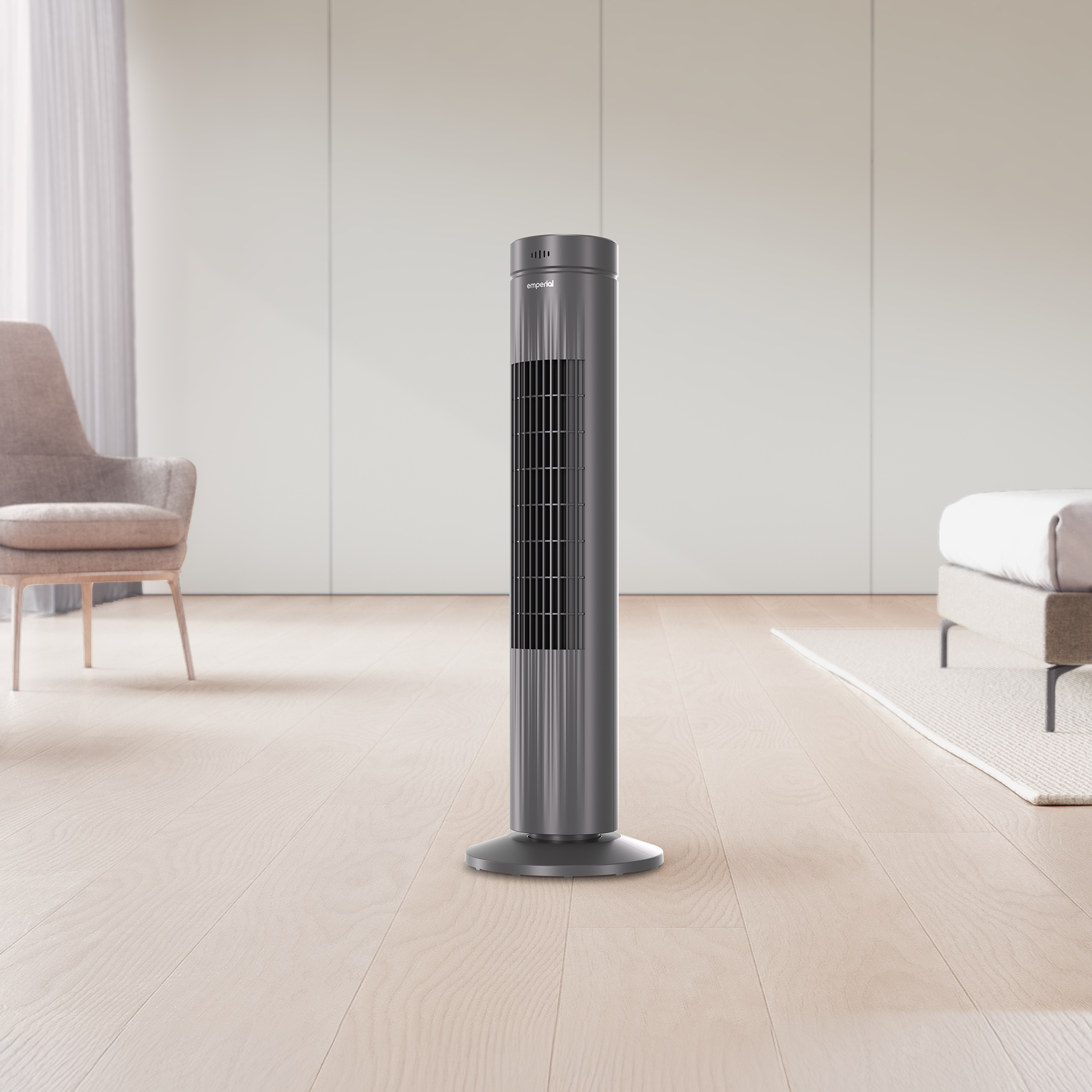 30" Oscillating Tower Fan - Grey