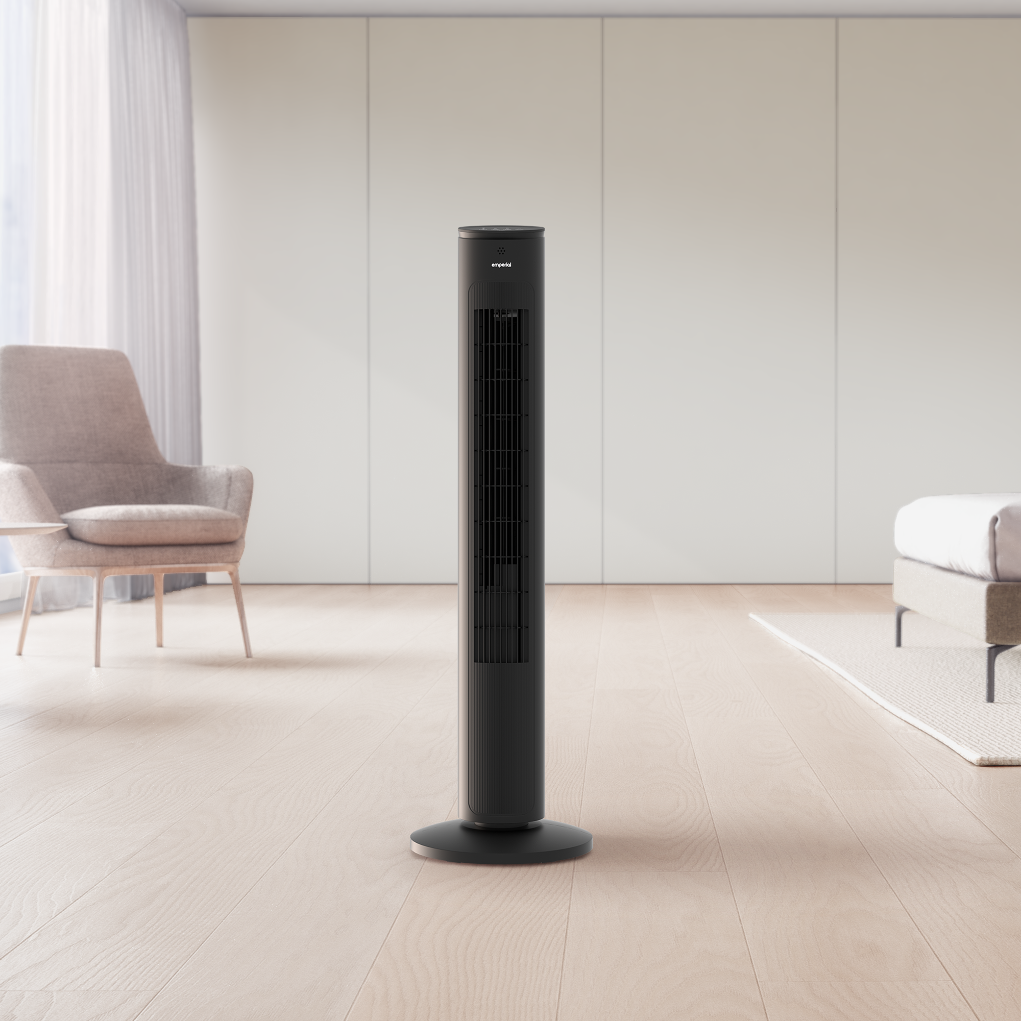40" Oscillating Tower Fan - Black