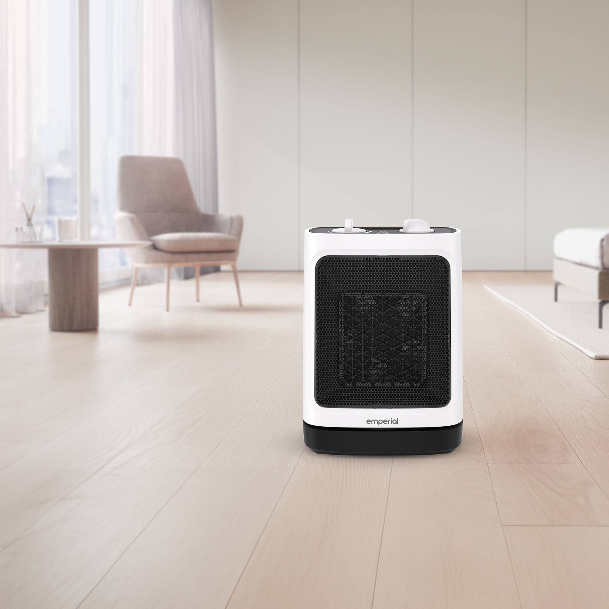 Mini Ceramic Fan Heater with Automatic Oscillation - 2000W