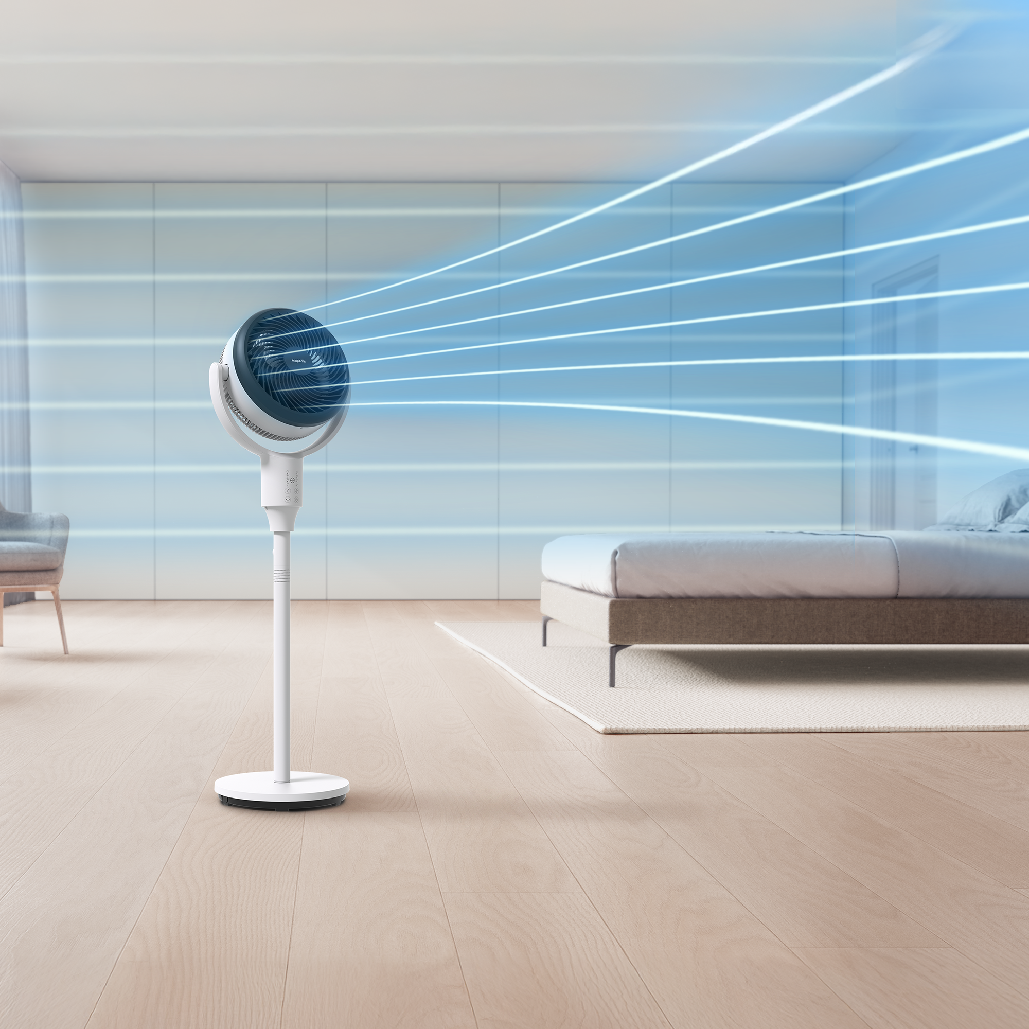 43” Hybrid Pedestal Fan
