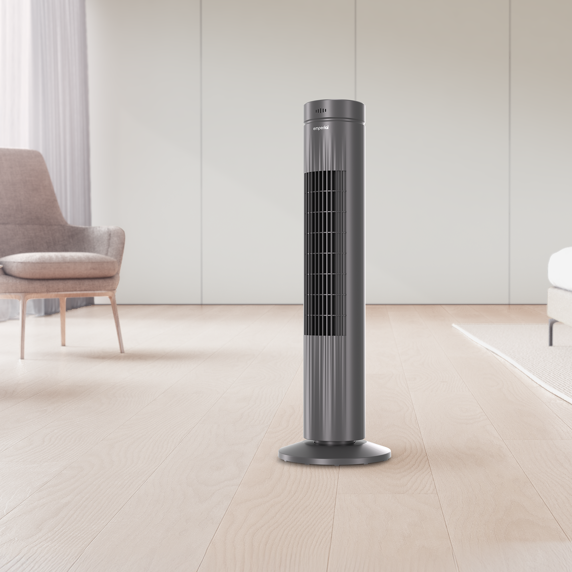 30" Oscillating Tower Fan - Grey