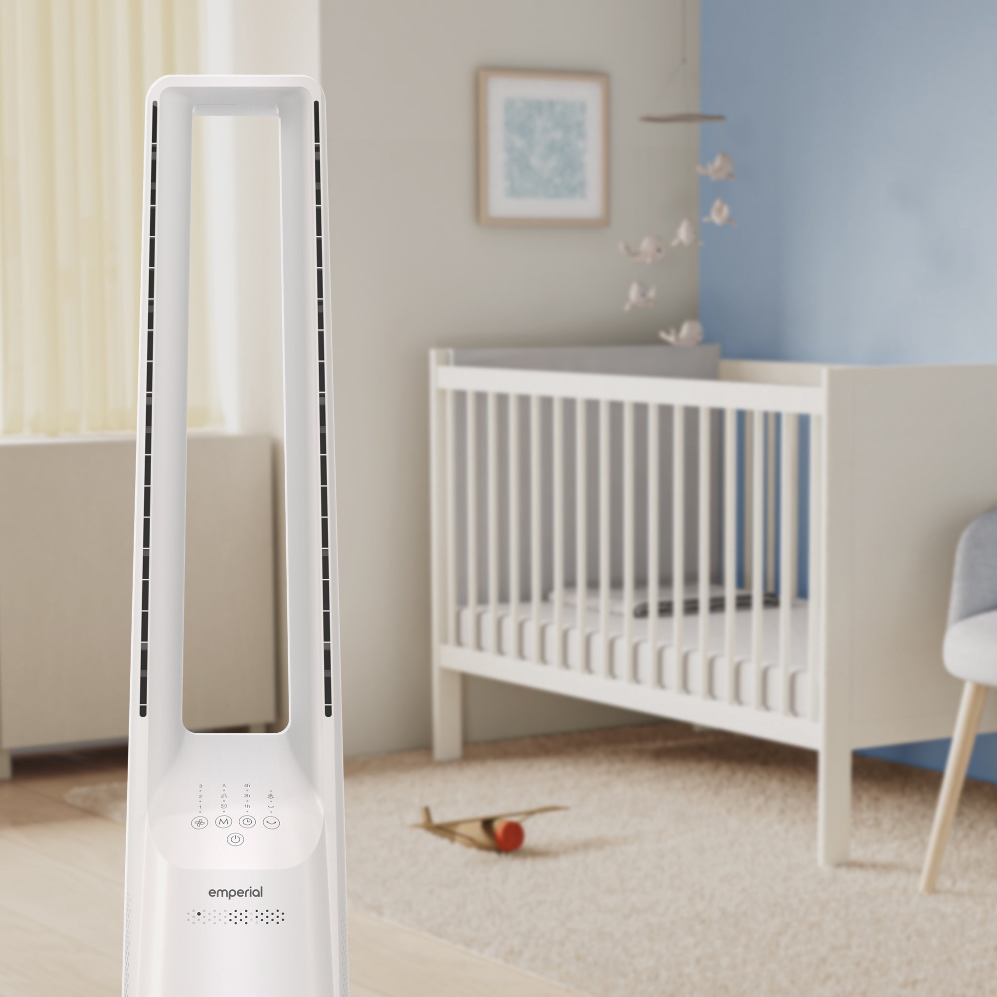 40" Bladeless Tower Fan - White