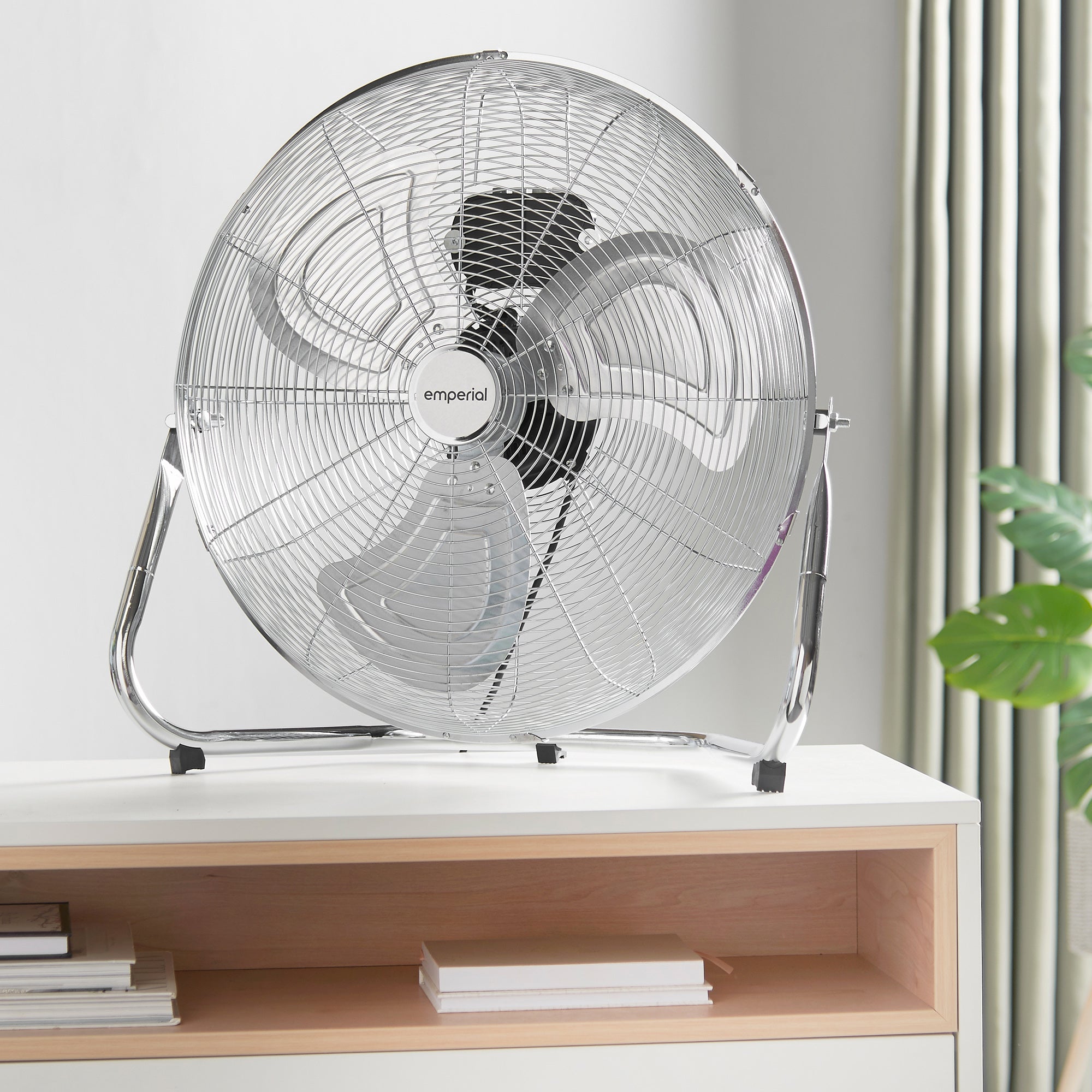 20" Chrome Gym Floor Fan