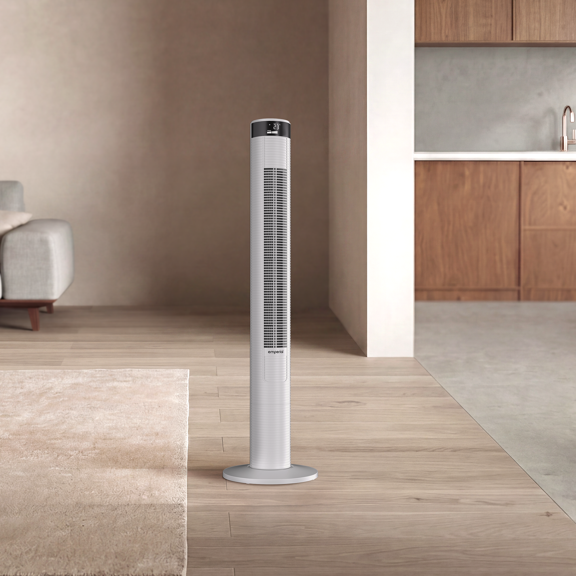 46" Oscillating Tower Fan - White