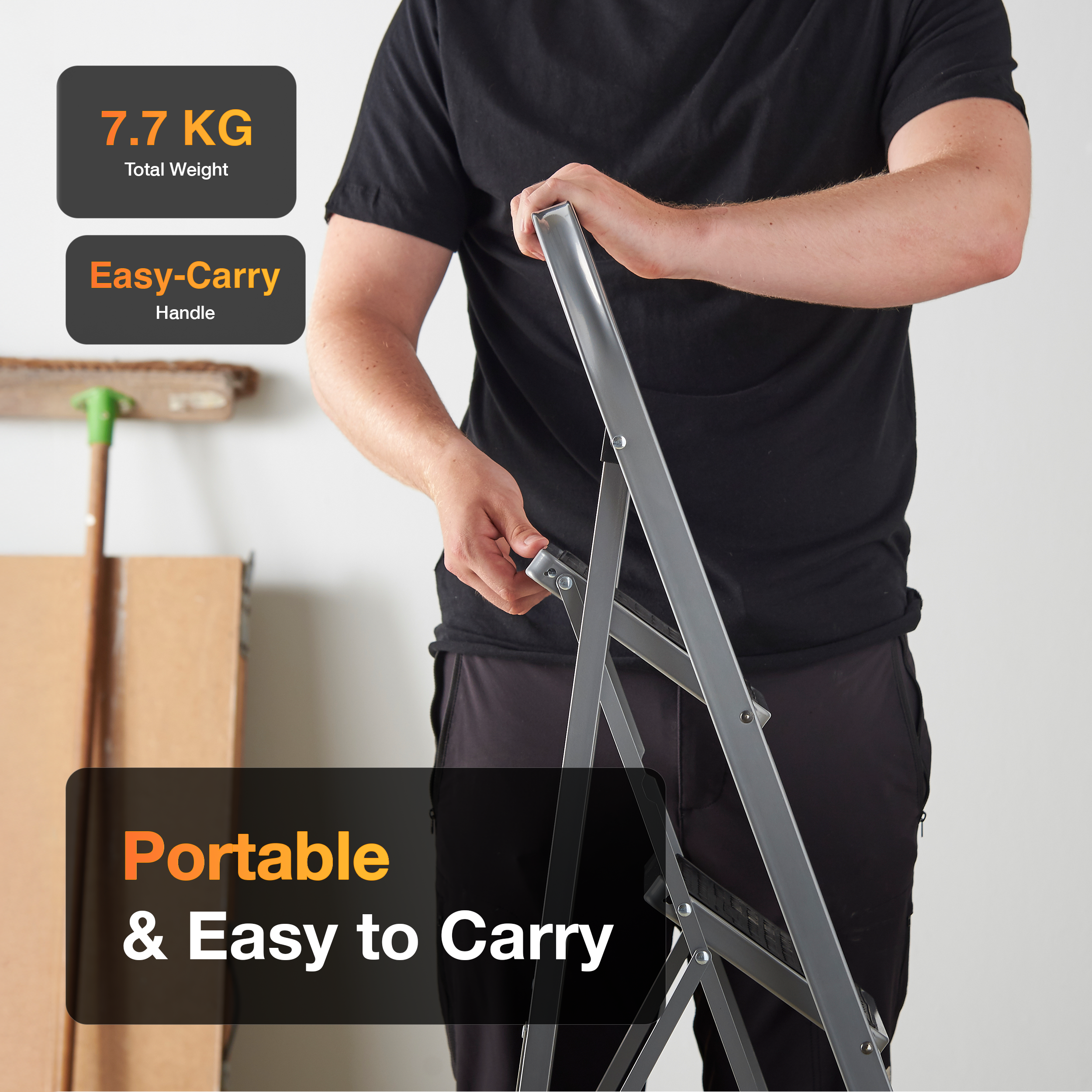 4 Step Steel Ladder