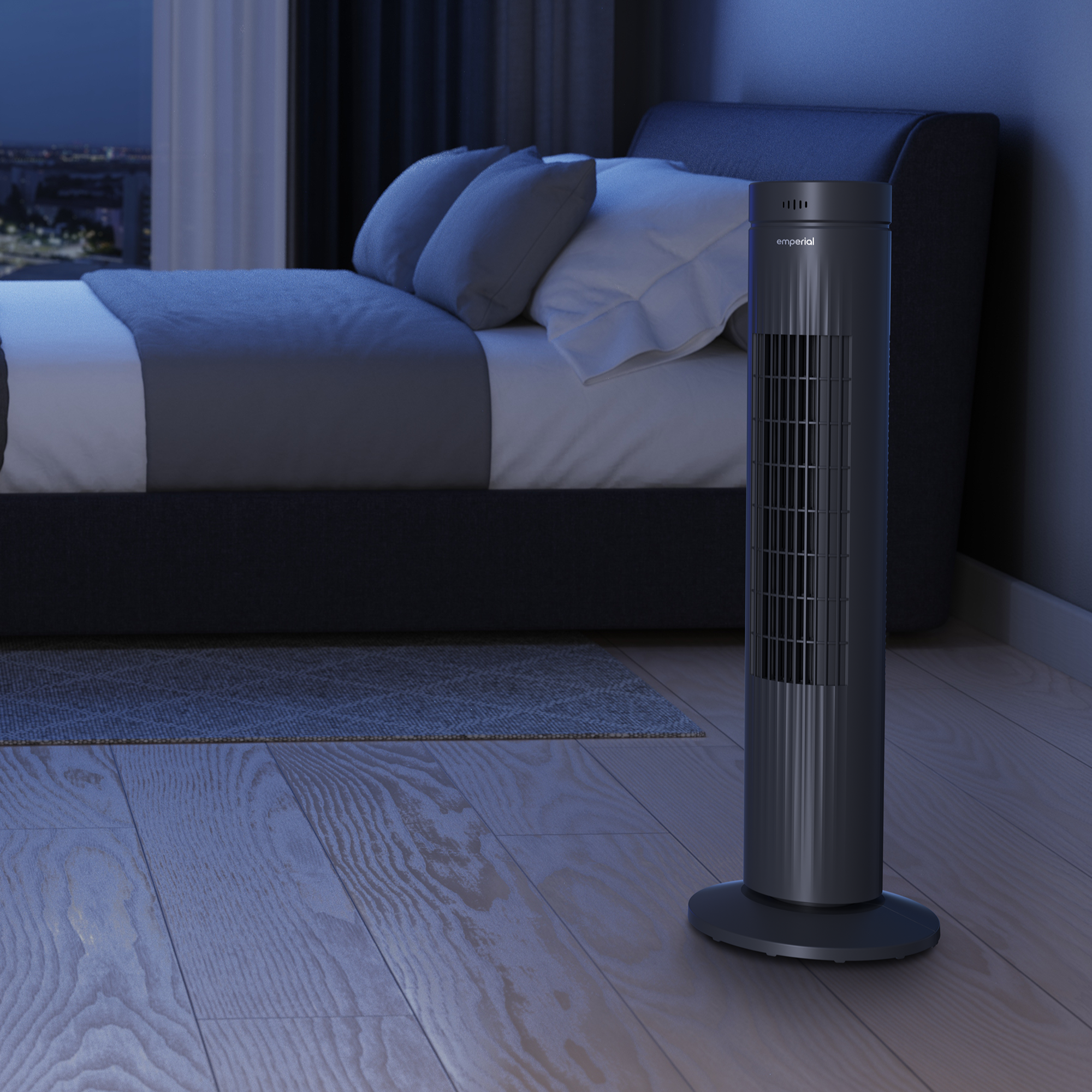 30" Oscillating Tower Fan - Grey
