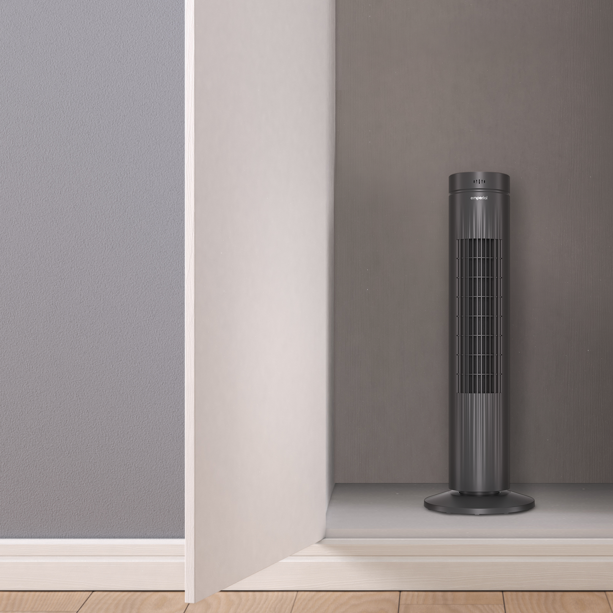 30" Oscillating Tower Fan - Grey