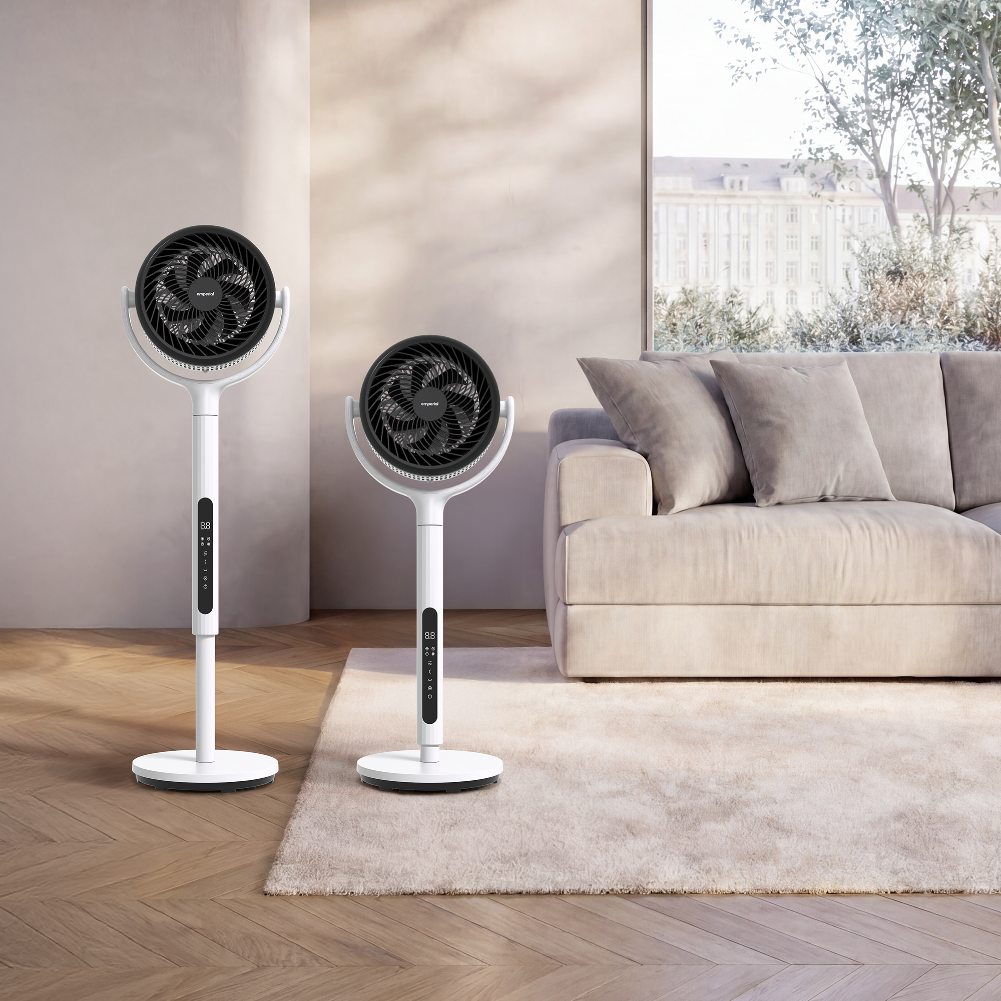 44” Hybrid Pedestal Fan