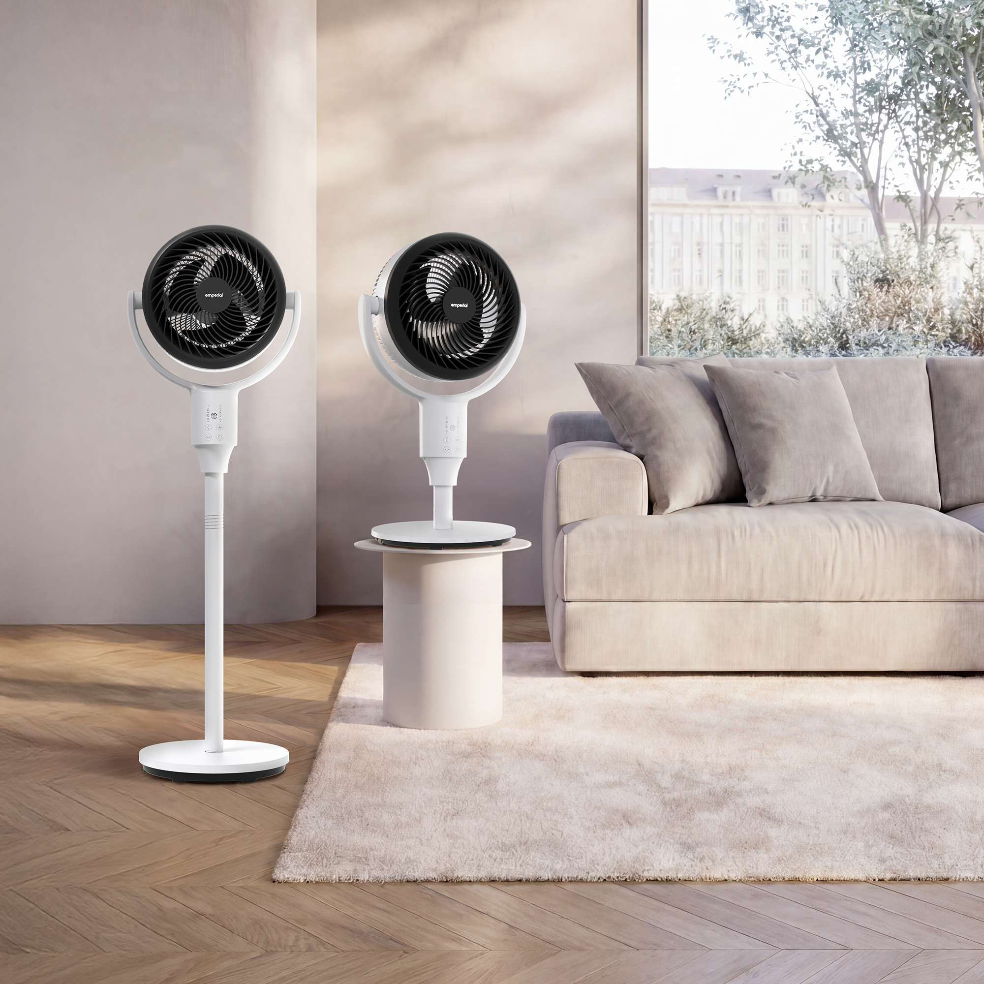 43” Hybrid Pedestal Fan