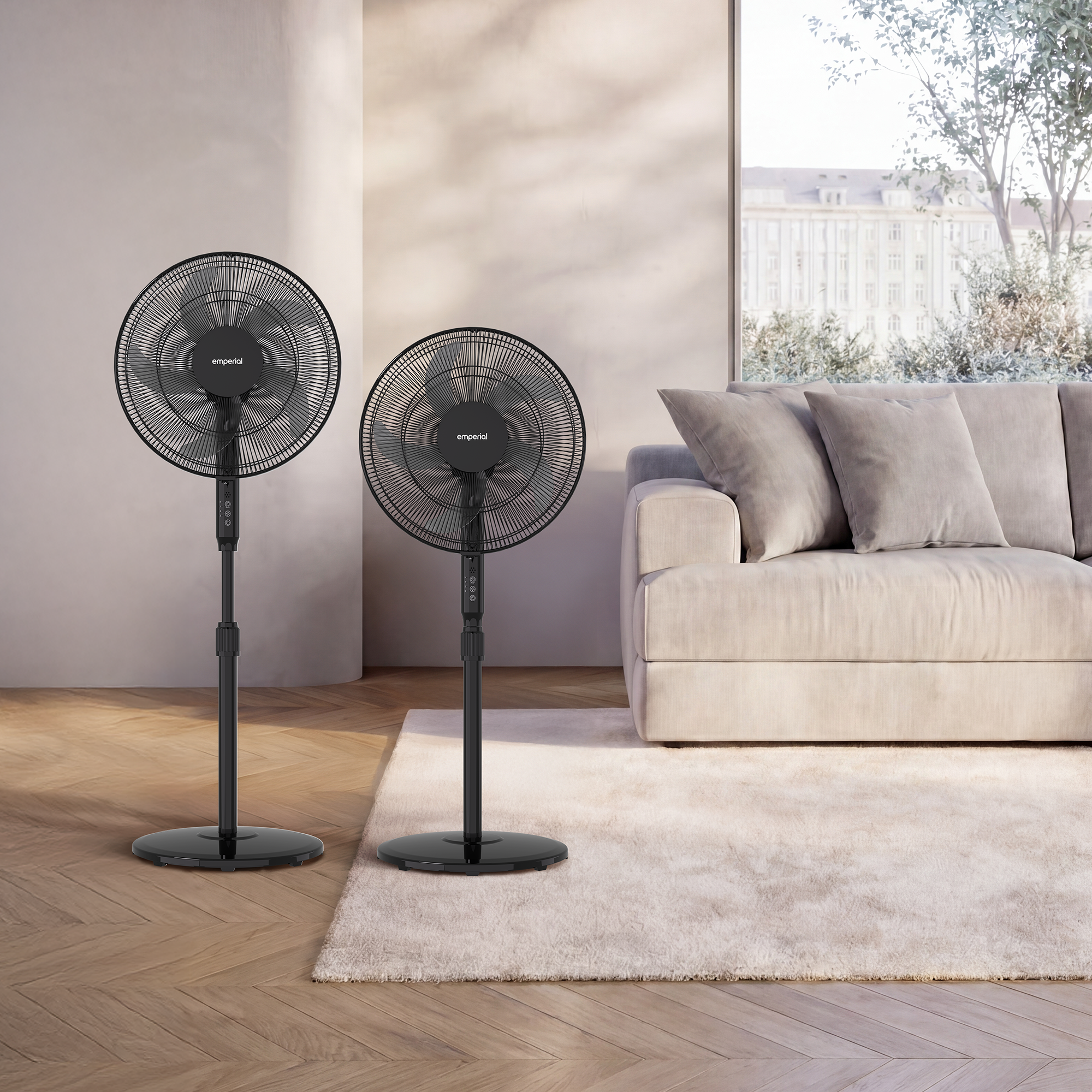16" Pedestal Fan - Black