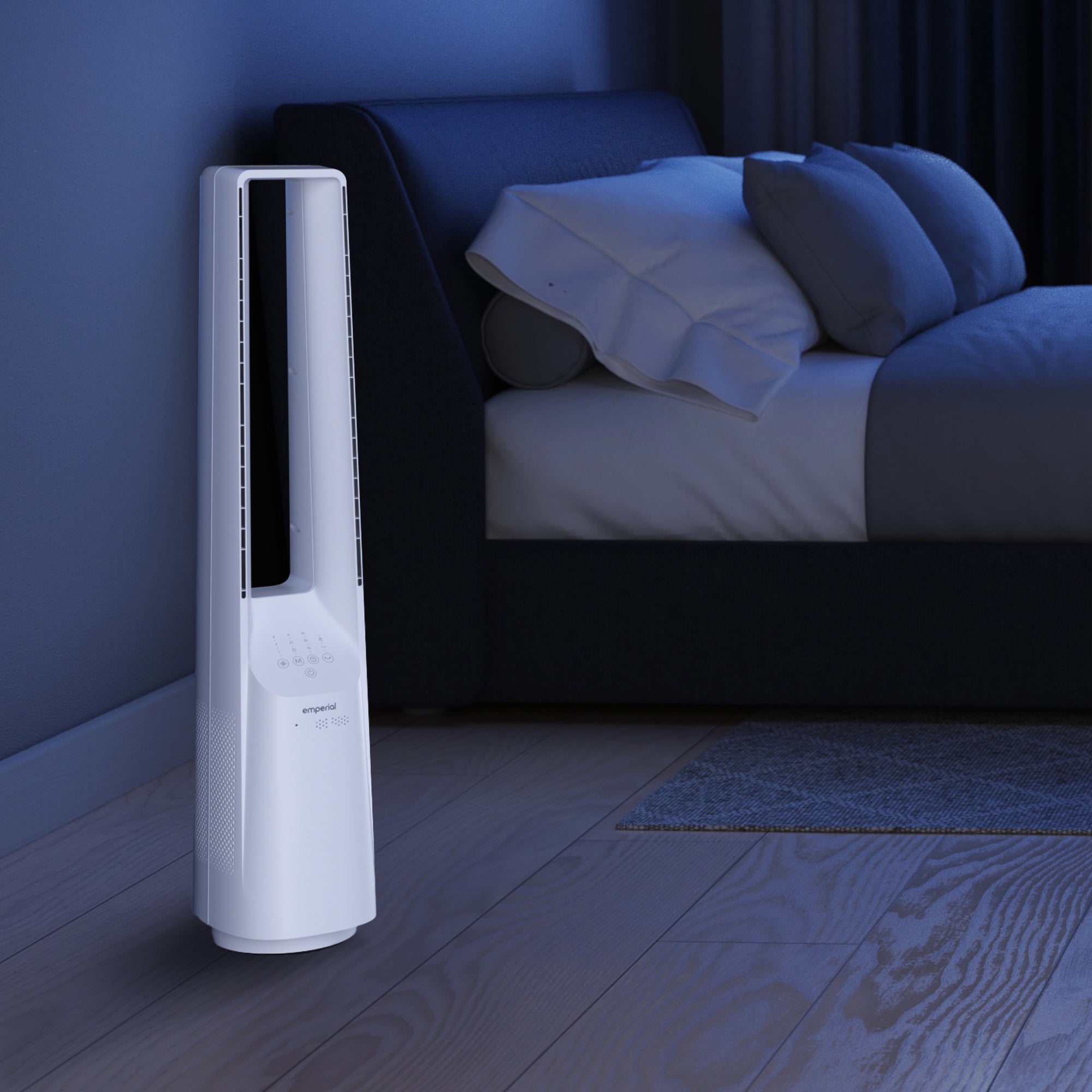 40" Bladeless Tower Fan - White