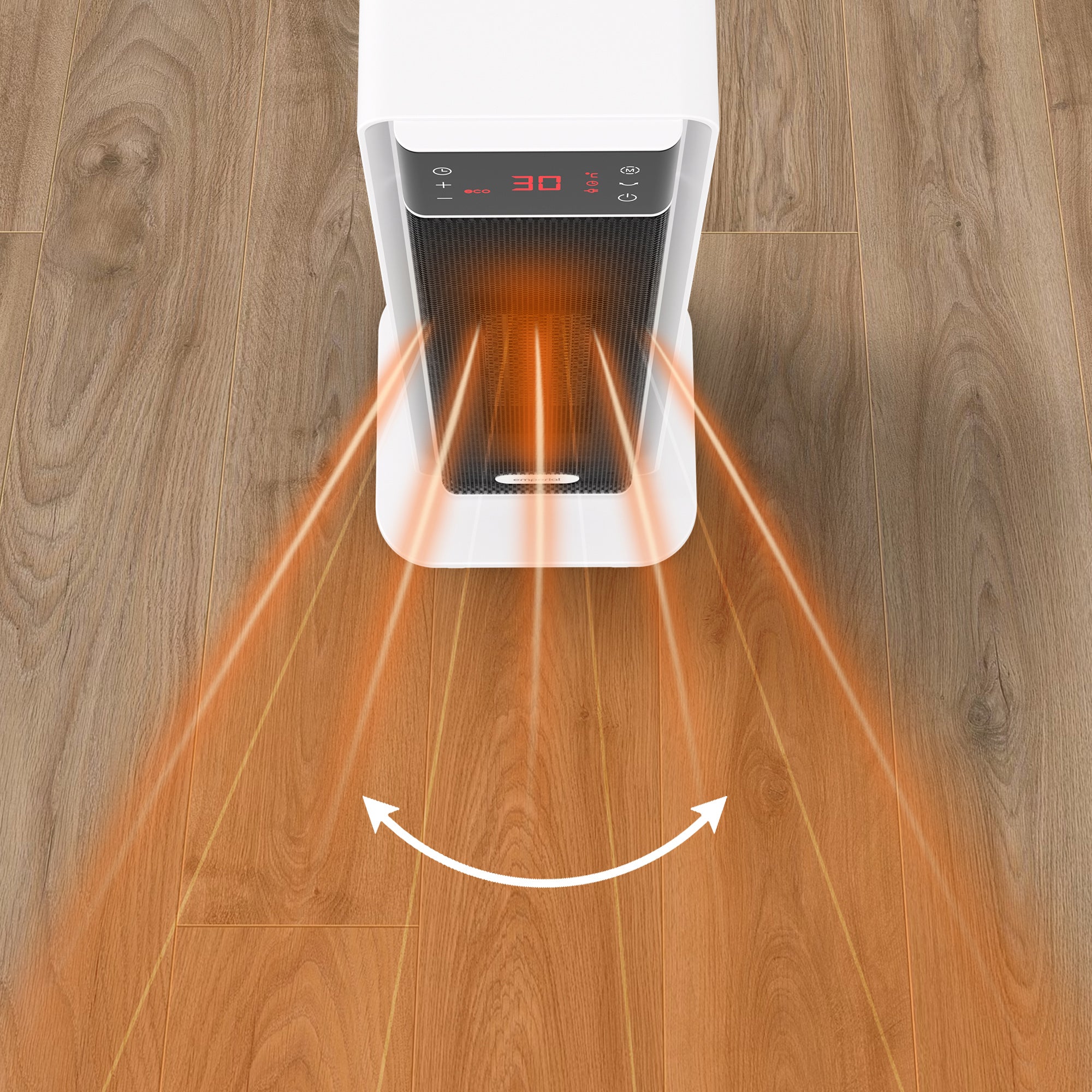 Tower Ceramic Fan Heater with Automatic Oscillation - 2000W