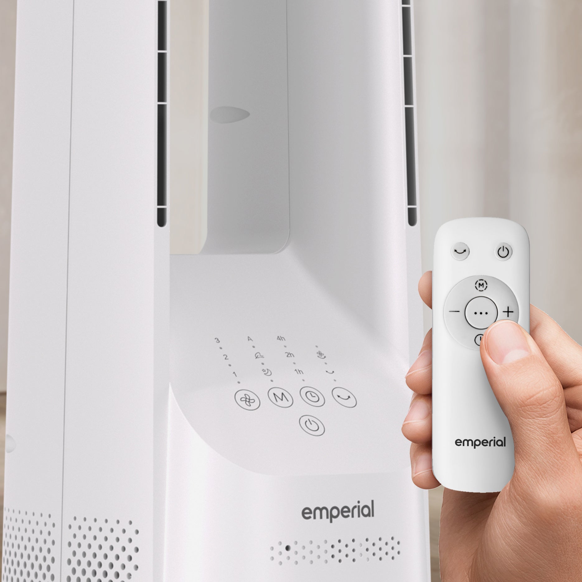 40" Bladeless Tower Fan - White