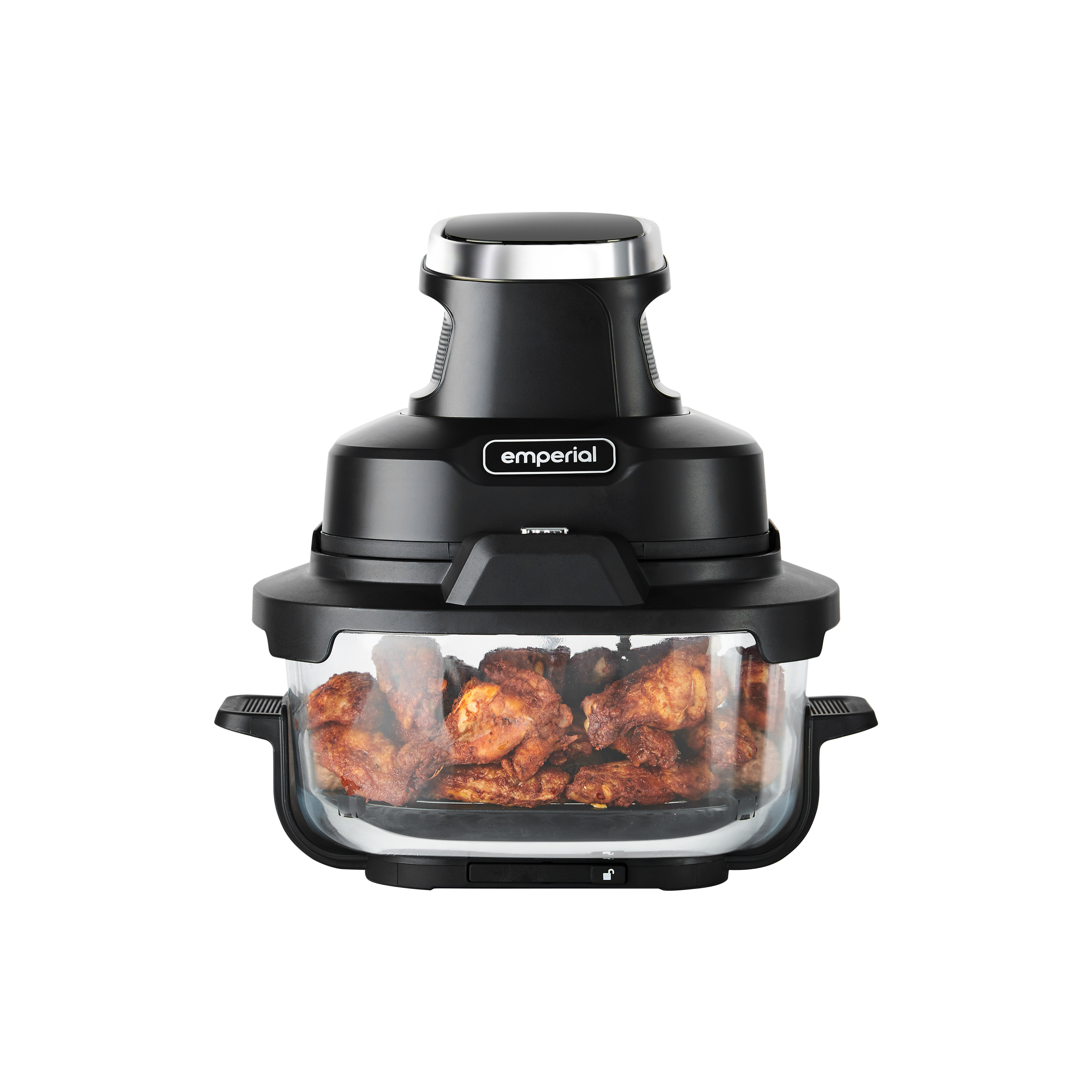 Cooksy™ 4-in-1 Portable Glass Air Fryer - Black