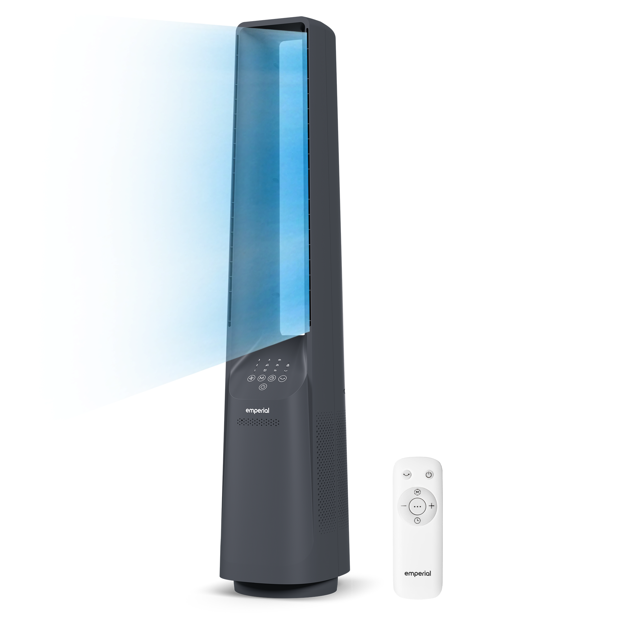 40" Bladeless Tower Fan - Black