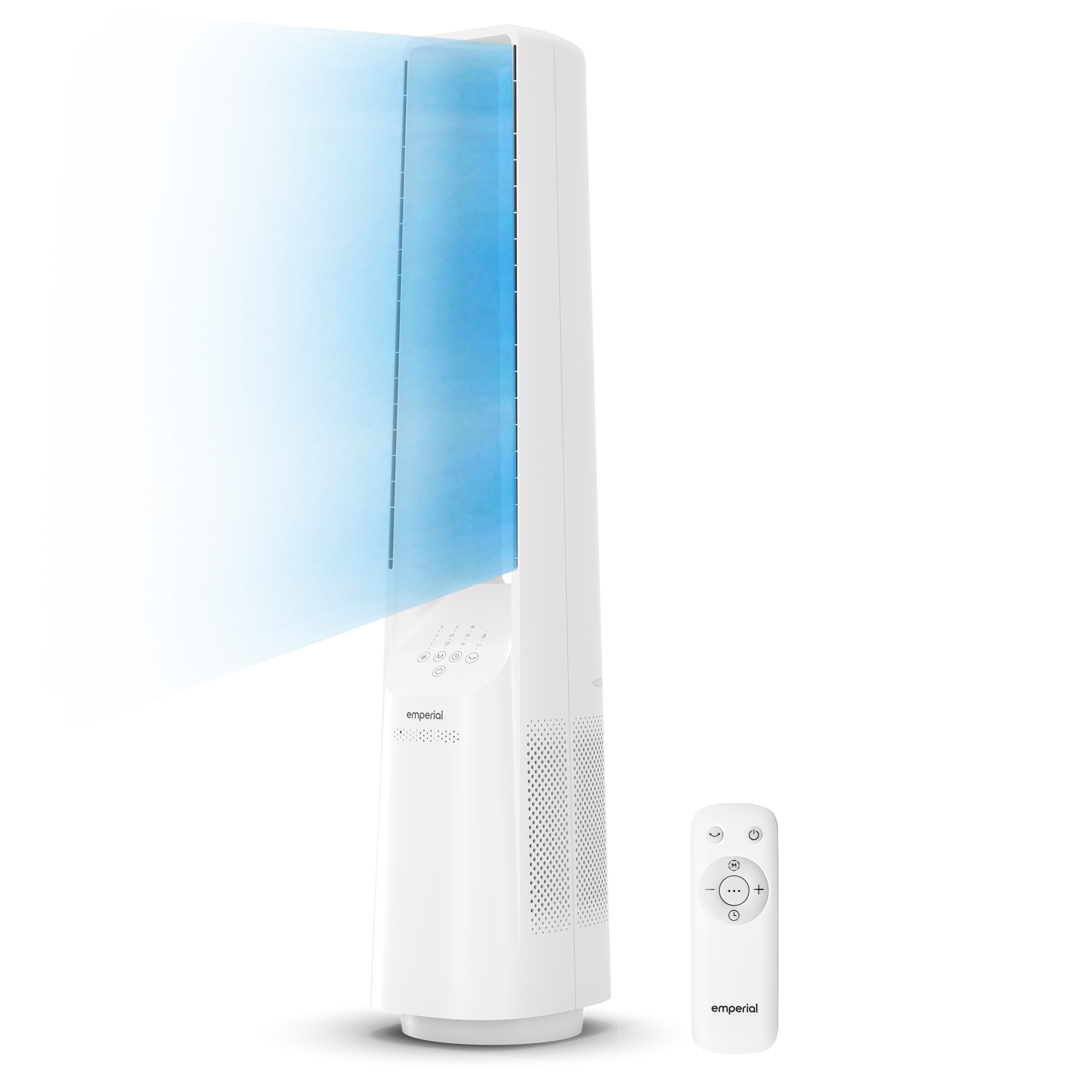 40" Bladeless Tower Fan - White