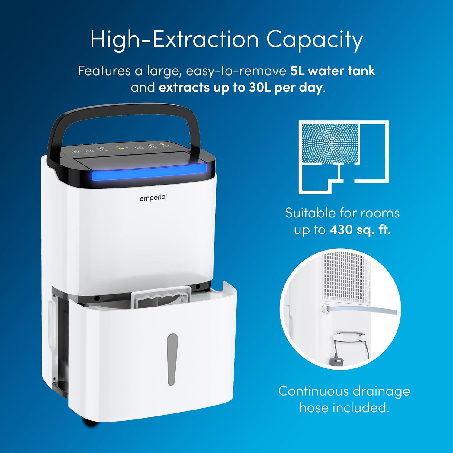 30L Dehumidifier with Smart App & Remote Control